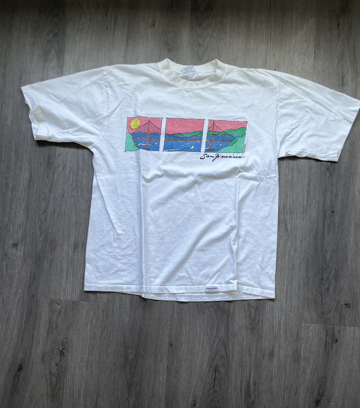 Vintage Vintage Crazy Shirts “San Francisco Bridge” T-shirt (Sz. L) Size US L / EU 52-54 / 3 - 1 Thumbnail