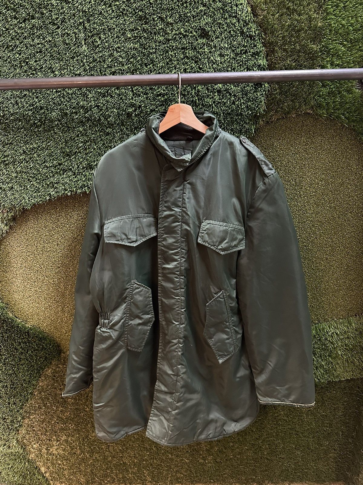 Vintage Vintage 1970s Weathermate Green Long Jacket Large Size US L / EU 52-54 / 3 - 1 Thumbnail