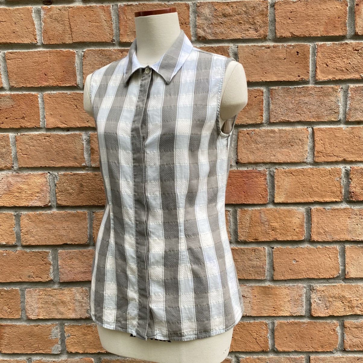 Armani ARMANI JEANS Sleeveless Check Shirt Size M / US 6-8 / IT 42-44 - 25 Thumbnail