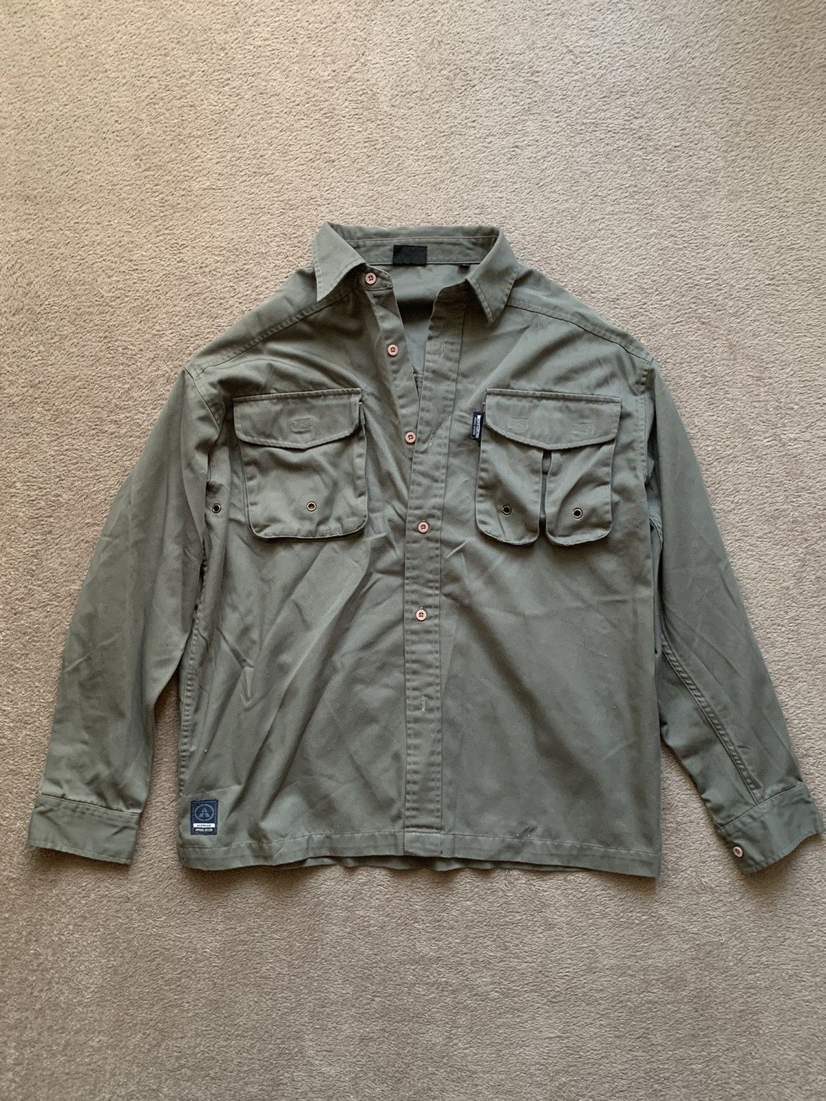 Airwalk Airwalk vintage Y2K military multi pocket cargo shirt Size US M / EU 48-50 / 2 - 1 Thumbnail