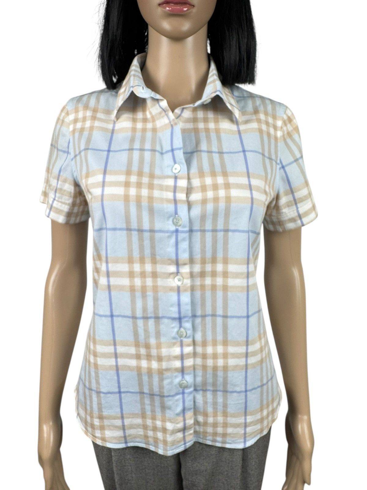 Burberry Burberry Vintage Checkered Shirt Button Up Short Sleeve Size S / US 4 / IT 40 - 8 Thumbnail