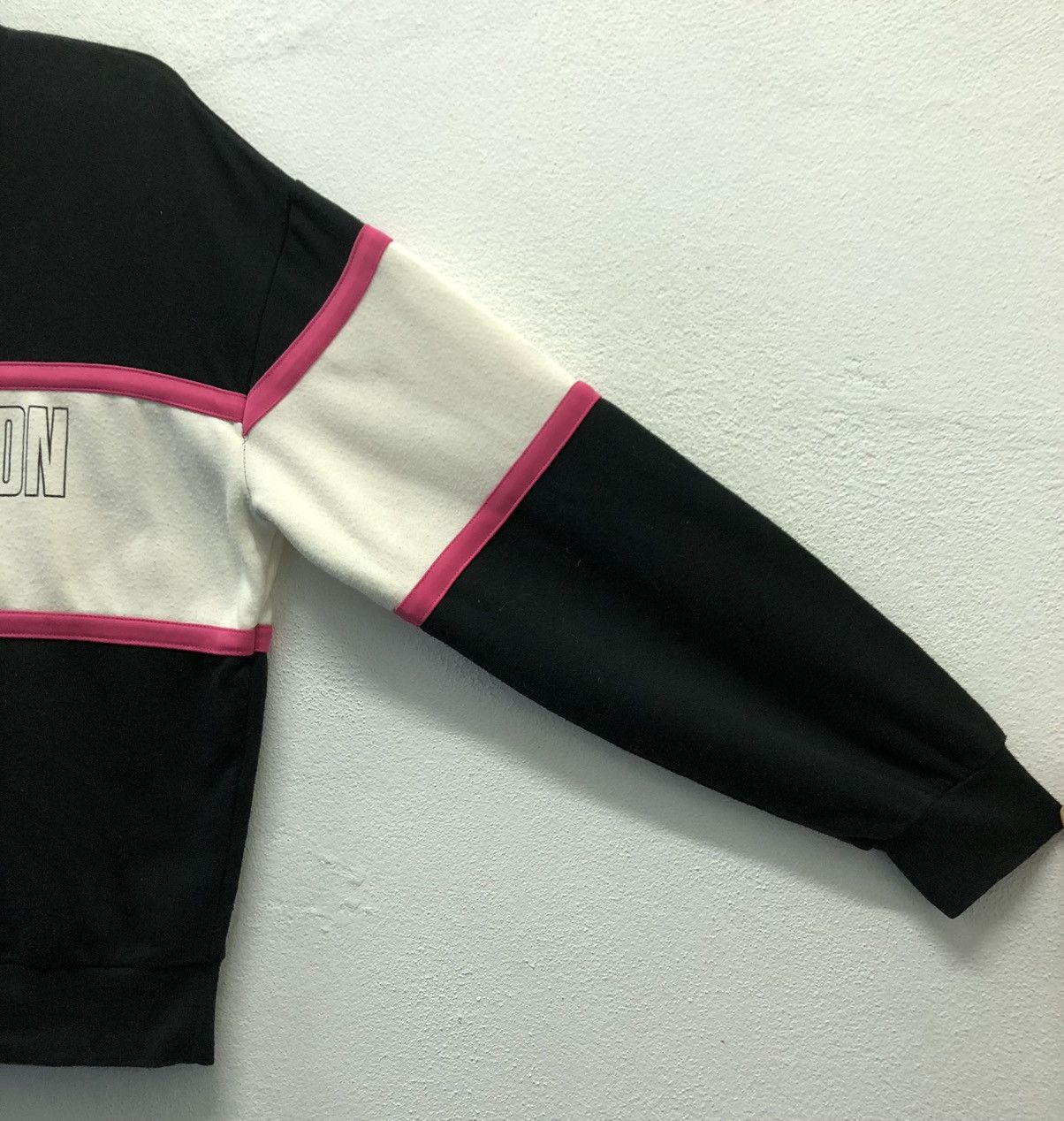 Japanese Brand Michiko London "Surprise" Colorblock Quarter-Zip Sweatshirt Size US L / EU 52-54 / 3 - 6 Thumbnail