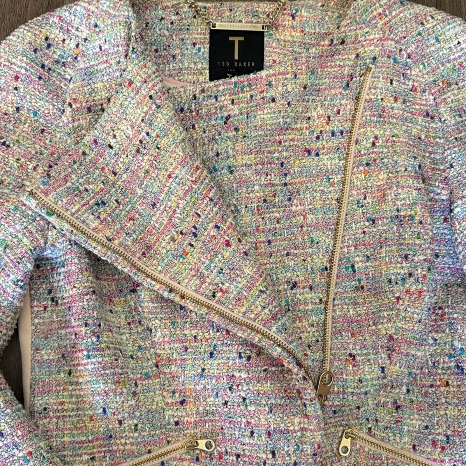 Ted Baker Ted Baker Multicolor Tweed Blazer size 1 Size S / US 4 / IT 40 - 3 Thumbnail