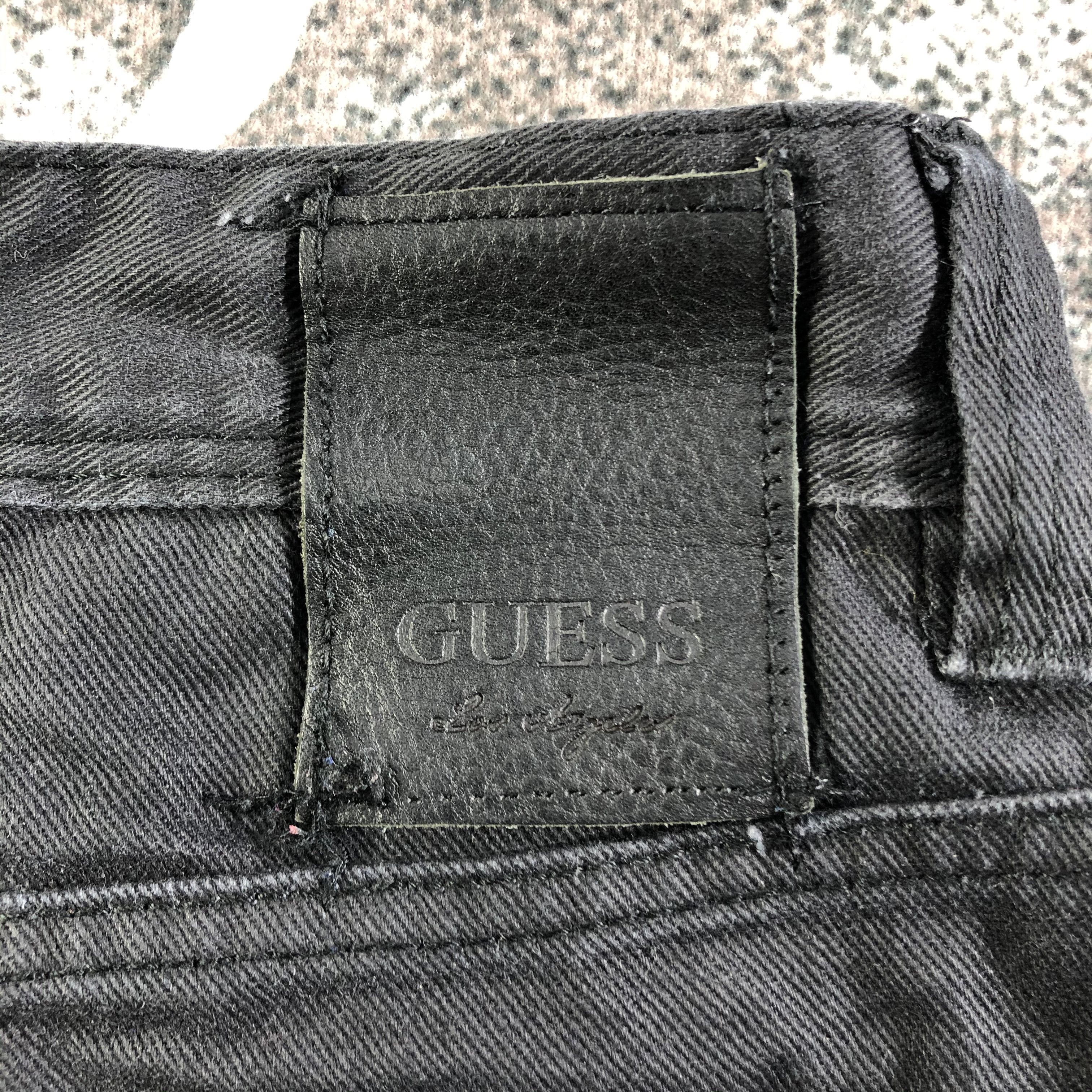 Guess Guess Black Zipper Punk Jeans KJ1968 Size US 32 / EU 48 - 5 Thumbnail