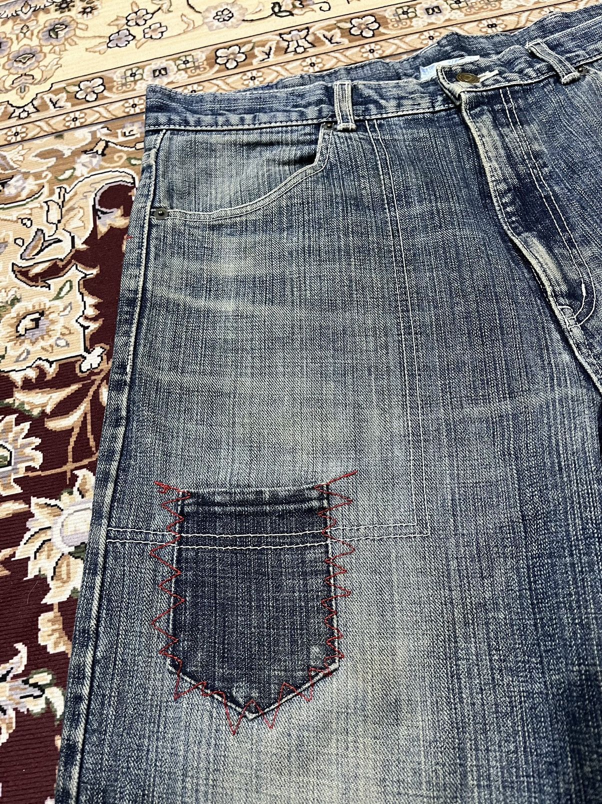 Swagger Swagger Japanese Brand Patchwork Denim Size US 34 / EU 50 - 7 Thumbnail