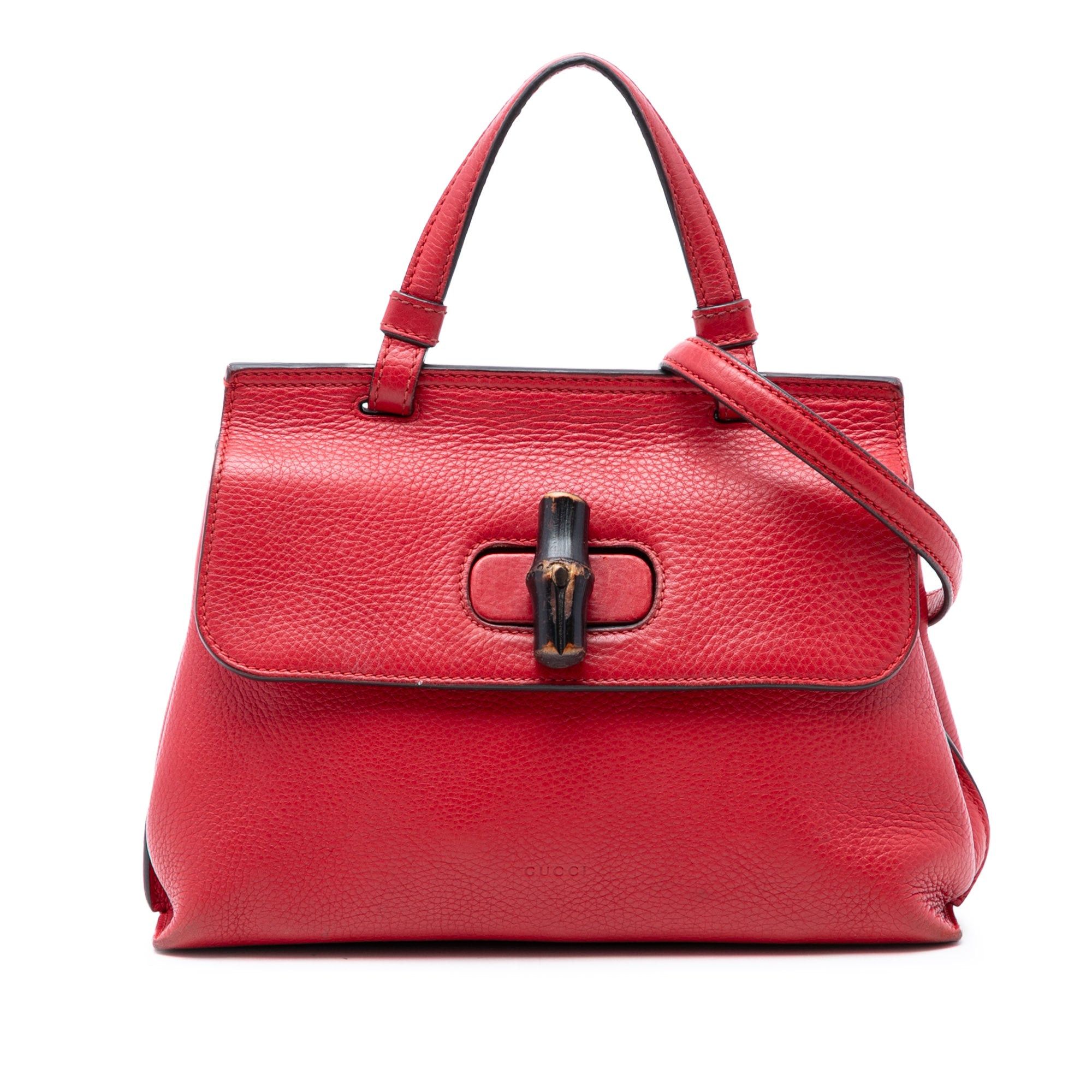 Gucci Small Leather Bamboo Daily Satchel Size ONE SIZE - 1 Thumbnail