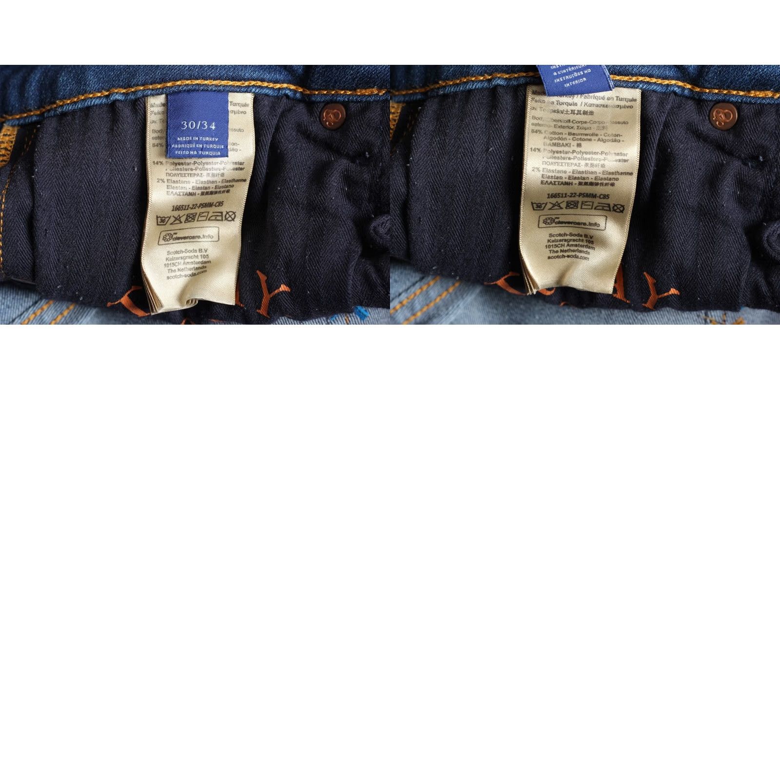 Scotch & Soda SCOTCH & SODA SKIM Skinny Fit Stretch Jeans Men Size W30 L34 DZ4677 Size US 30 / EU 46 - 8 Thumbnail
