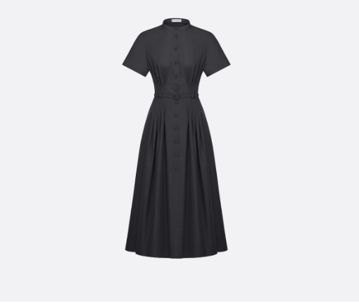 image of Dior O1Bcso1Str0524 Shirt Dress In Grey, Women's (Size Medium)