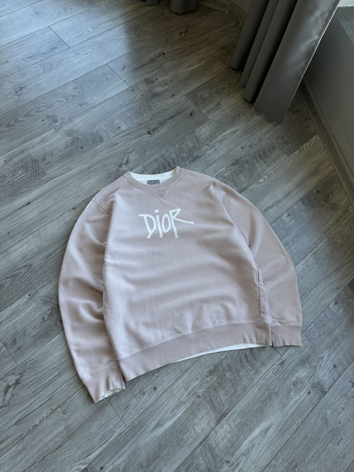 Dior Dior x Shawn Garment Dyed Graphic Print sweatshirt Size US M / EU 48-50 / 2 - 1 Thumbnail
