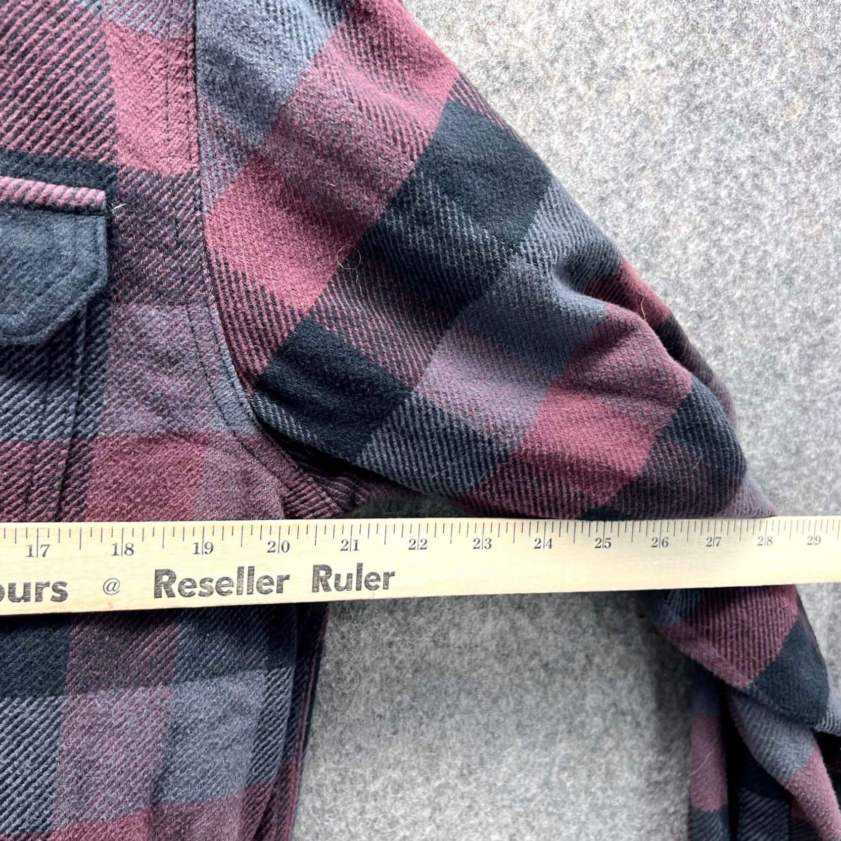 Orvis Orvis Shirt Men Medium Purple Button-Down Cotton Flannel Shacket Plaid Winter Size US M / EU 48-50 / 2 - 3 Thumbnail