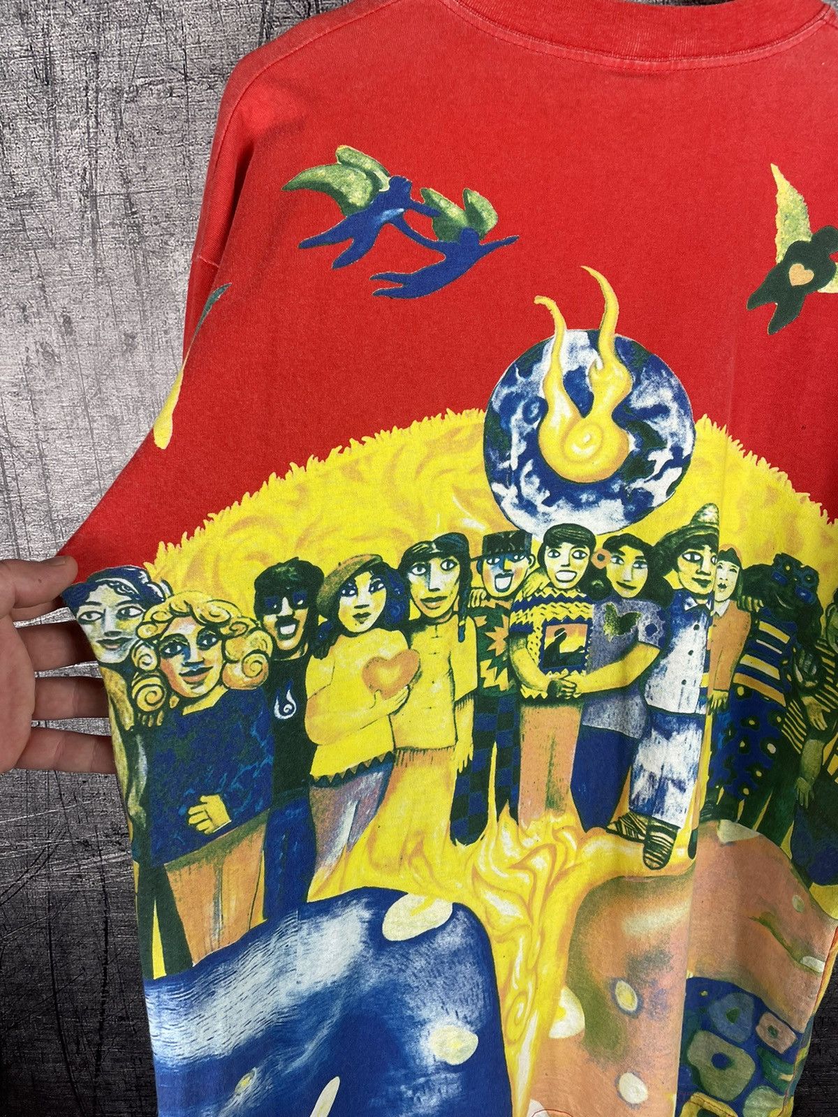 Band Tees Vintage 90s Carlos Santana Sacred Fire all-over print Tee Size US XL / EU 56 / 4 - 14 Thumbnail