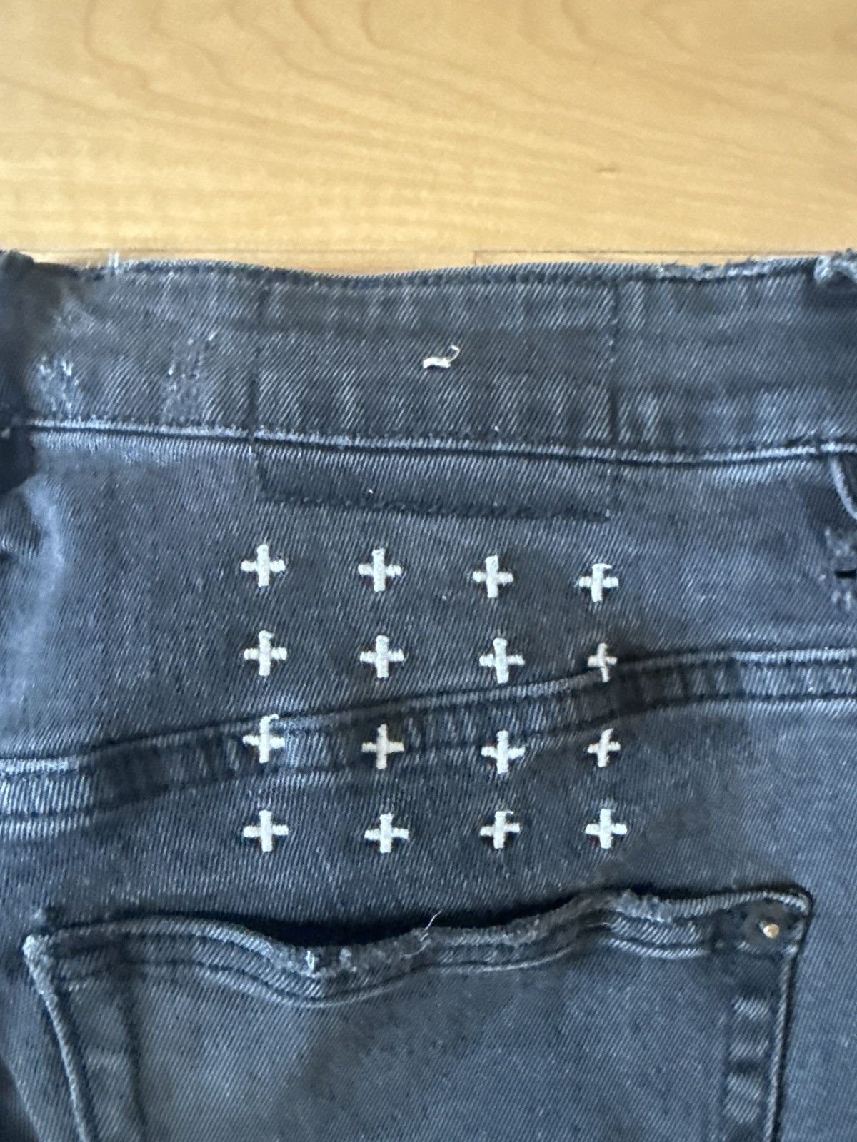 Ksubi KSUBI black ripped denim jeans Size US 32 / EU 48 - 2 Thumbnail