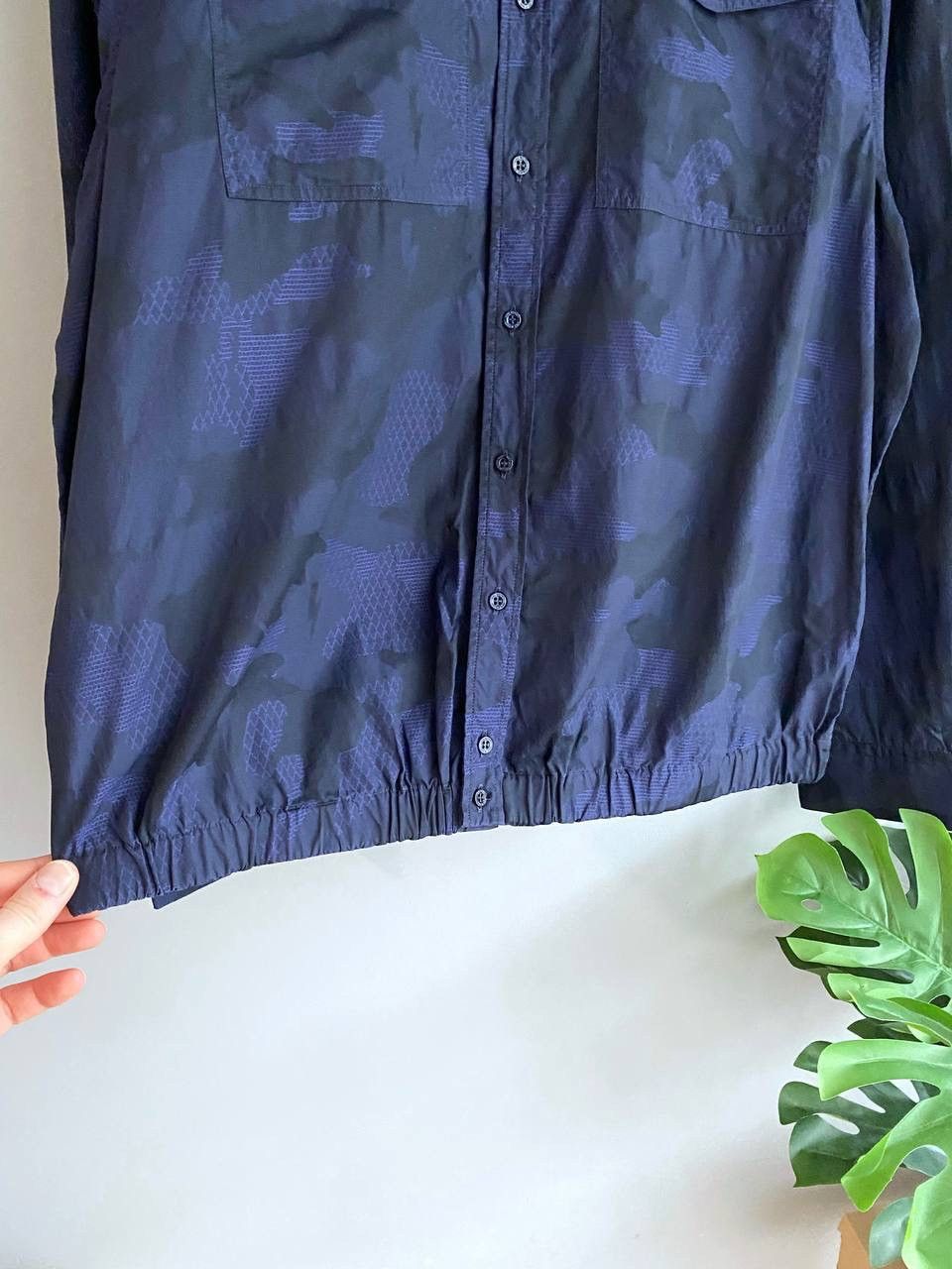Designer × Neil Barrett Neil Barrett Men's Navy Camo Shirt Made in Italy, Size L-XL Size US L / EU 52-54 / 3 - 7 Thumbnail