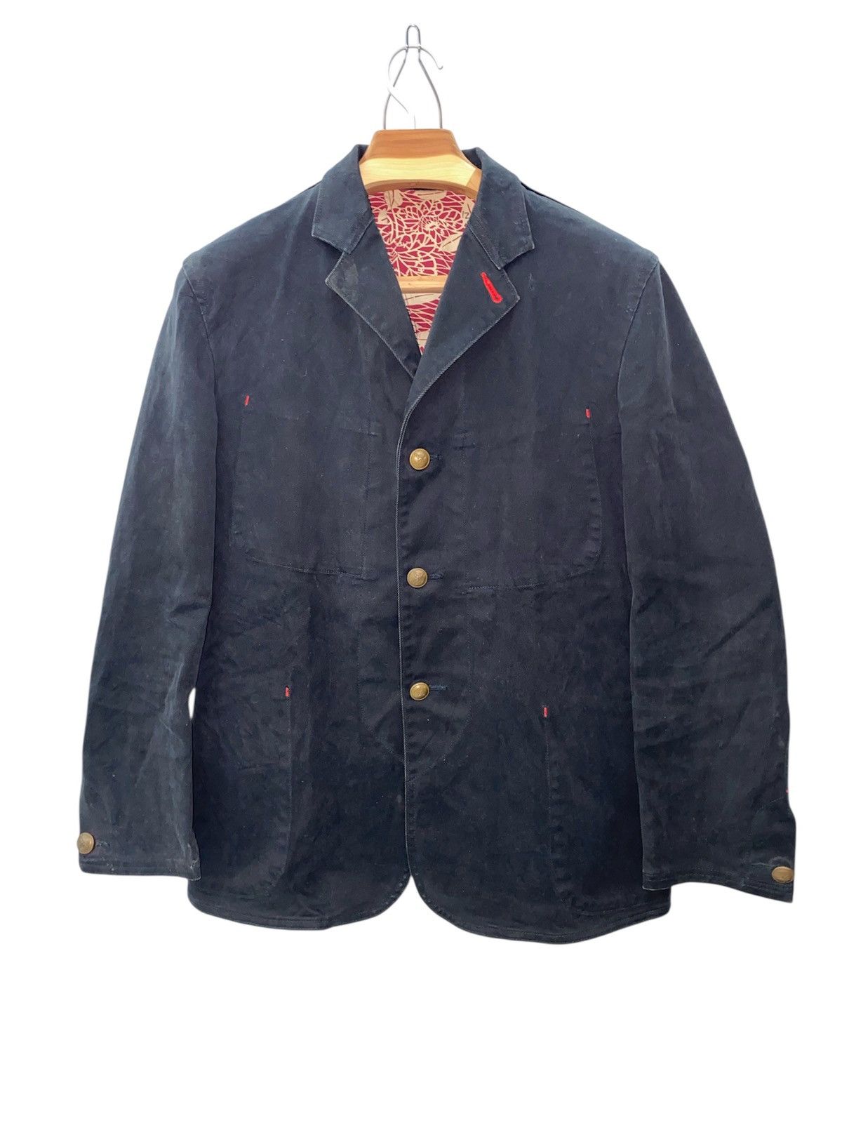 Paul Smith Red Ear Vtg Paul Smith Red Ear duck canvas 3 buttons jacket Size US M / EU 48-50 / 2 - 1 Thumbnail
