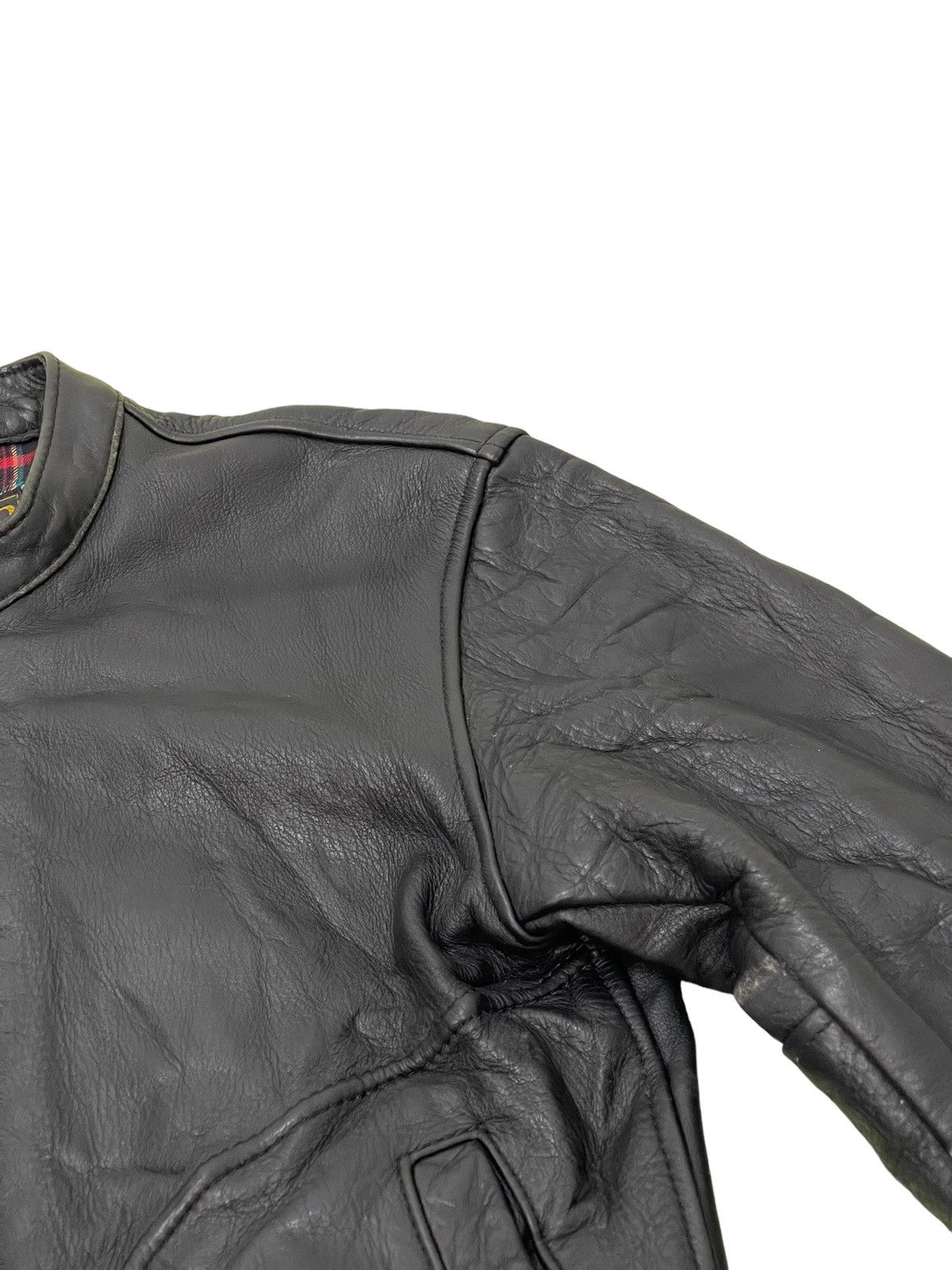 Genuine Leather Cafe Racer Vanson Leathers USA Leather Jacket 3🟦 Size US S / EU 44-46 / 1 - 9 Thumbnail