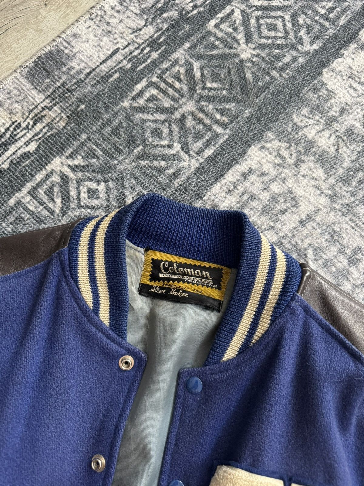 Coleman Coleman Vintage Wool Leather College Varsity Bomber Jacket Size US L / EU 52-54 / 3 - 8 Thumbnail