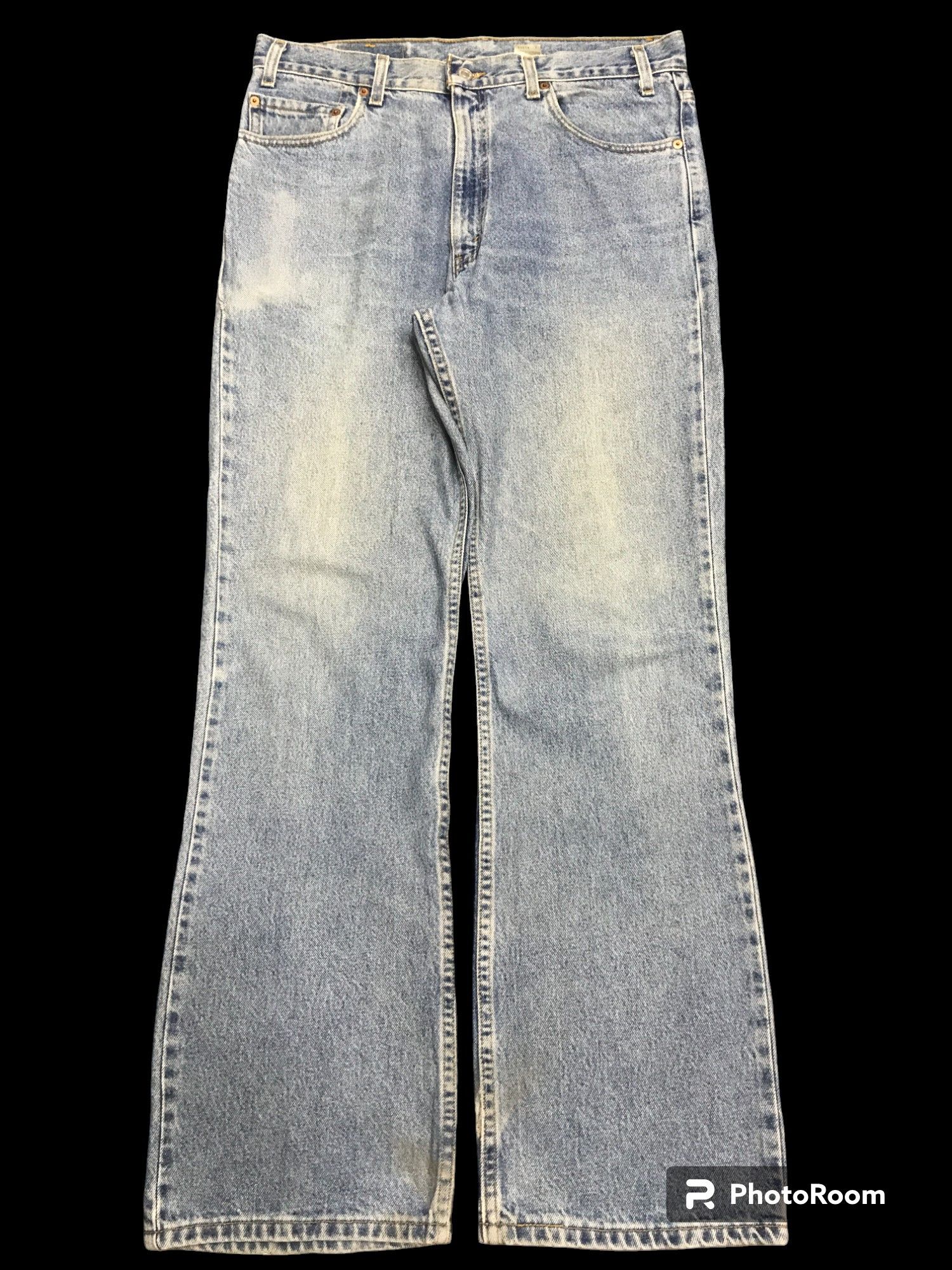 Levi's Flare🔥Vintage Levis 517 Medium Wash Jeans F7 Size US 35 - 1 Thumbnail