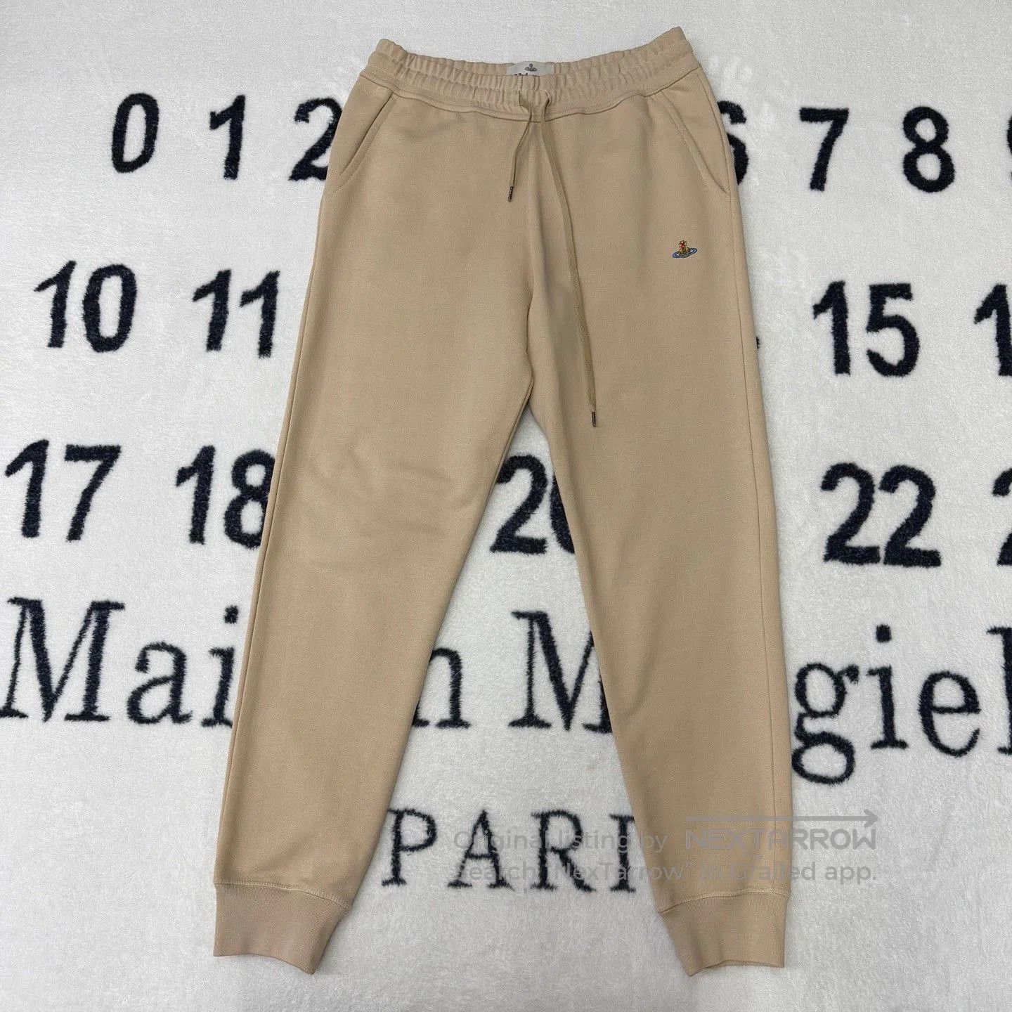 Vivienne Westwood Vivienne Beige Drawstring Sweatpants. Size 35" - 1 Thumbnail