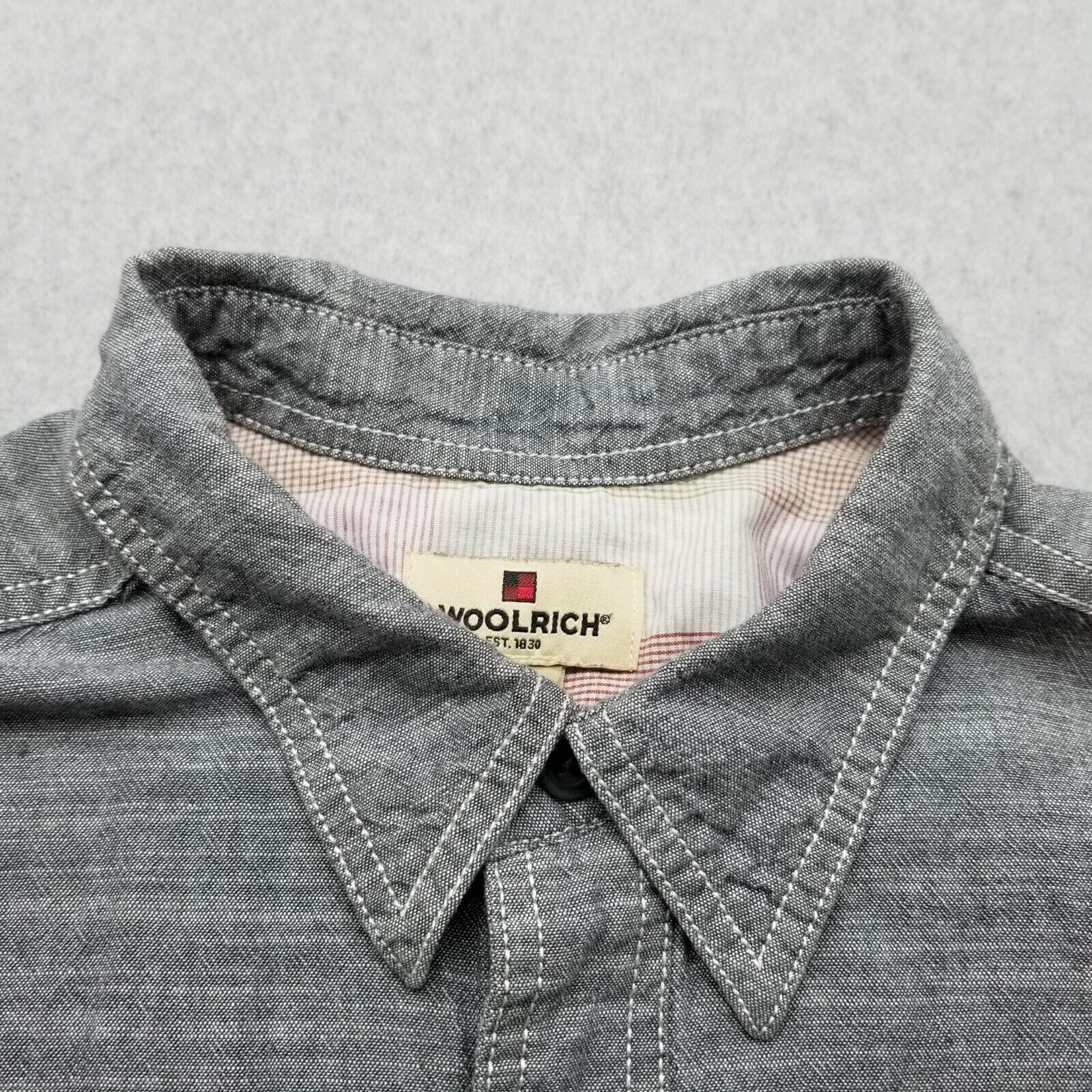 Other Woolrich Shirt Mens L Button Up Short Sleeve Casual Pockets Size US L / EU 52-54 / 3 - 7 Thumbnail