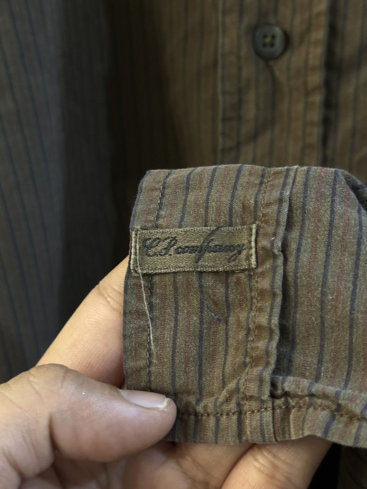C.P. Company 1990 - C.P. Company Made In Italy Stripes Button Up Shirt Size US M / EU 48-50 / 2 - 4 Thumbnail