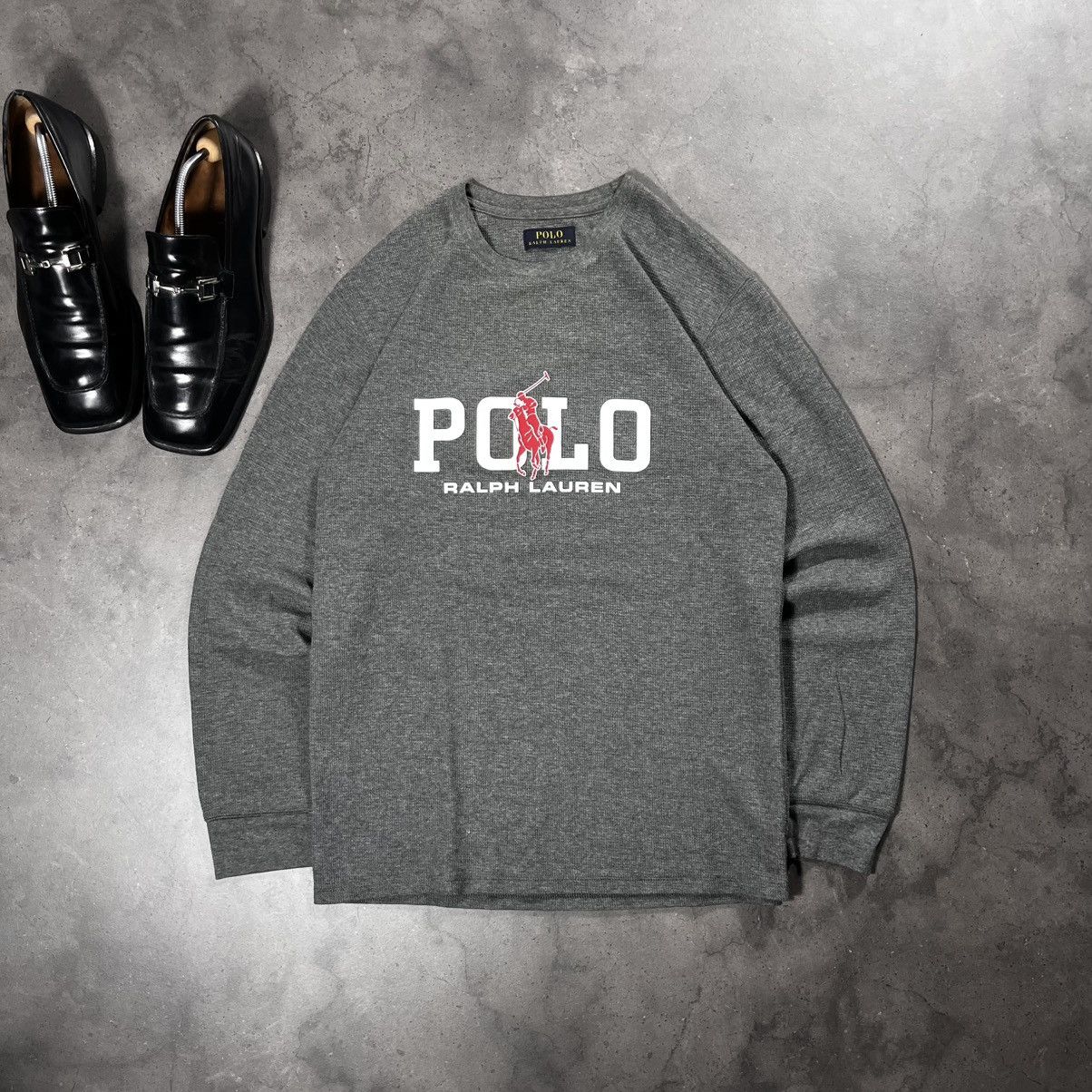 Polo Ralph Lauren Polo Ralph Lauren Big Logo Spellout Sweatshirt Crewneck Size US L / EU 52-54 / 3 - 1 Thumbnail