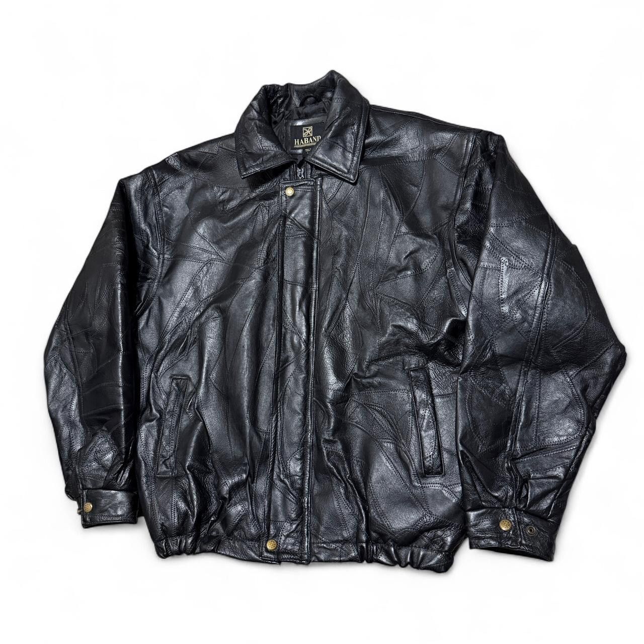Haband 1990s Haband Patchwork Leather Jacket Size US L / EU 52-54 / 3 - 3 Thumbnail