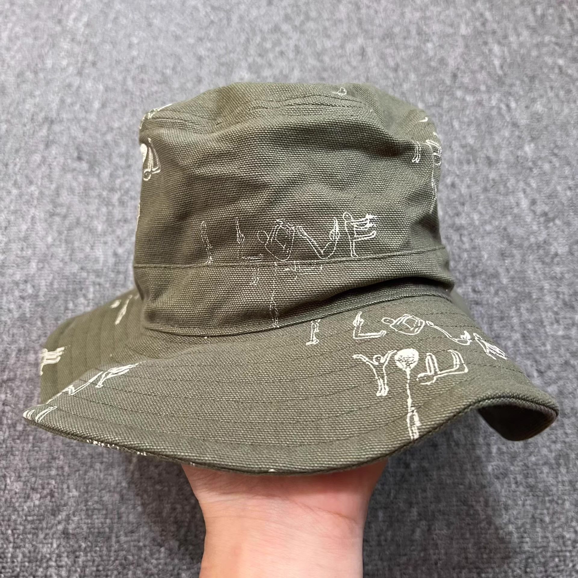 Fucking Awesome Fucking Awesome I Love You Bucket Hat Q7 Size ONE SIZE - 5 Thumbnail