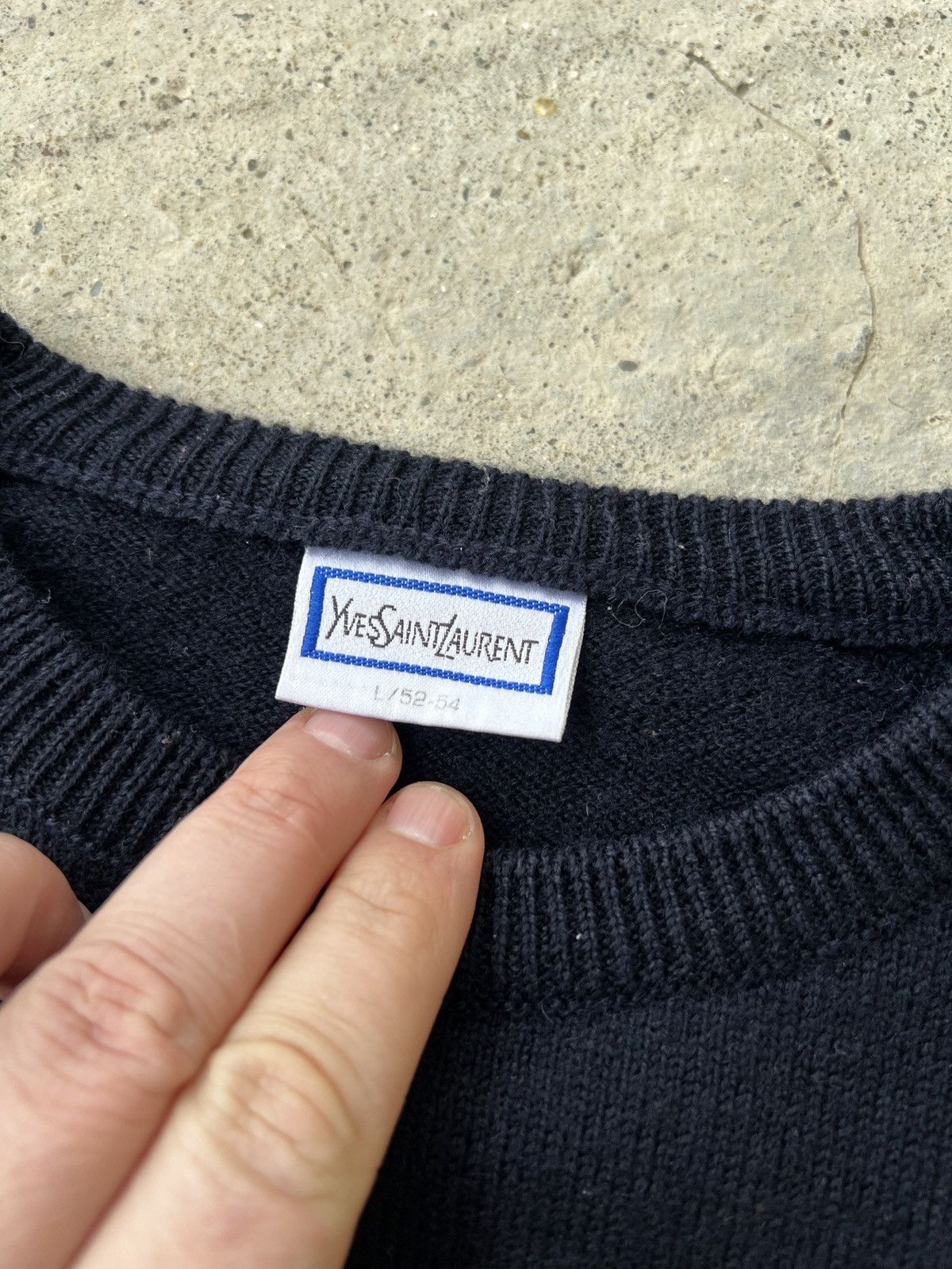 Yves Saint Laurent Vintage Yves Saint Laurent Wool Sweater Size US L / EU 52-54 / 3 - 6 Thumbnail