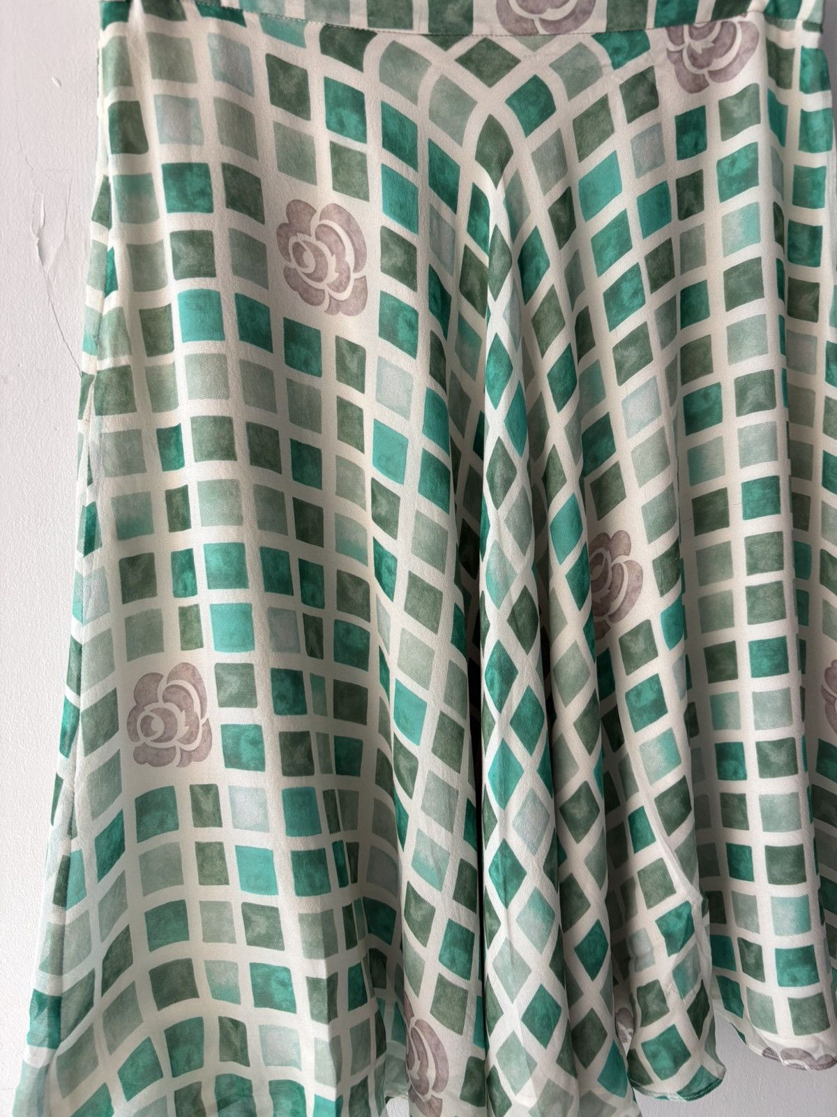 Vintage Beymen silk skirt Size 26" / US 2 / IT 38 - 4 Thumbnail