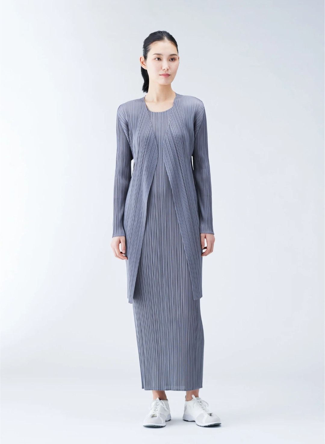 Pleats Please Issey Miyake Pleats Please Issey Miyake Pleated Dress Cardigan Size L / US 10 / IT 46 - 9 Thumbnail
