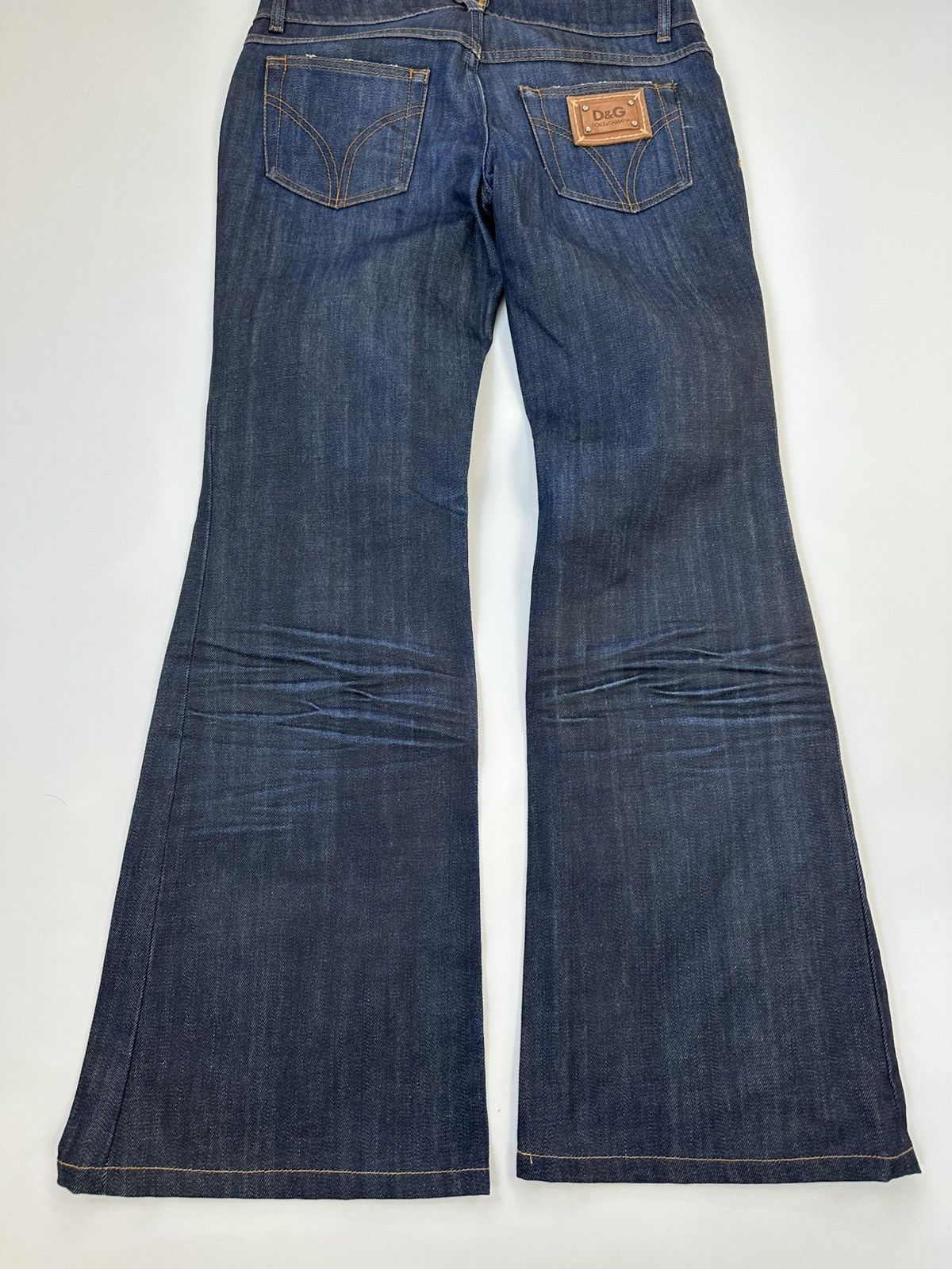 Dolce & Gabbana Flared Dolce&Gabbana Y2K Denim Jeans 26 Size Size 26" / US 2 / IT 38 - 11 Thumbnail