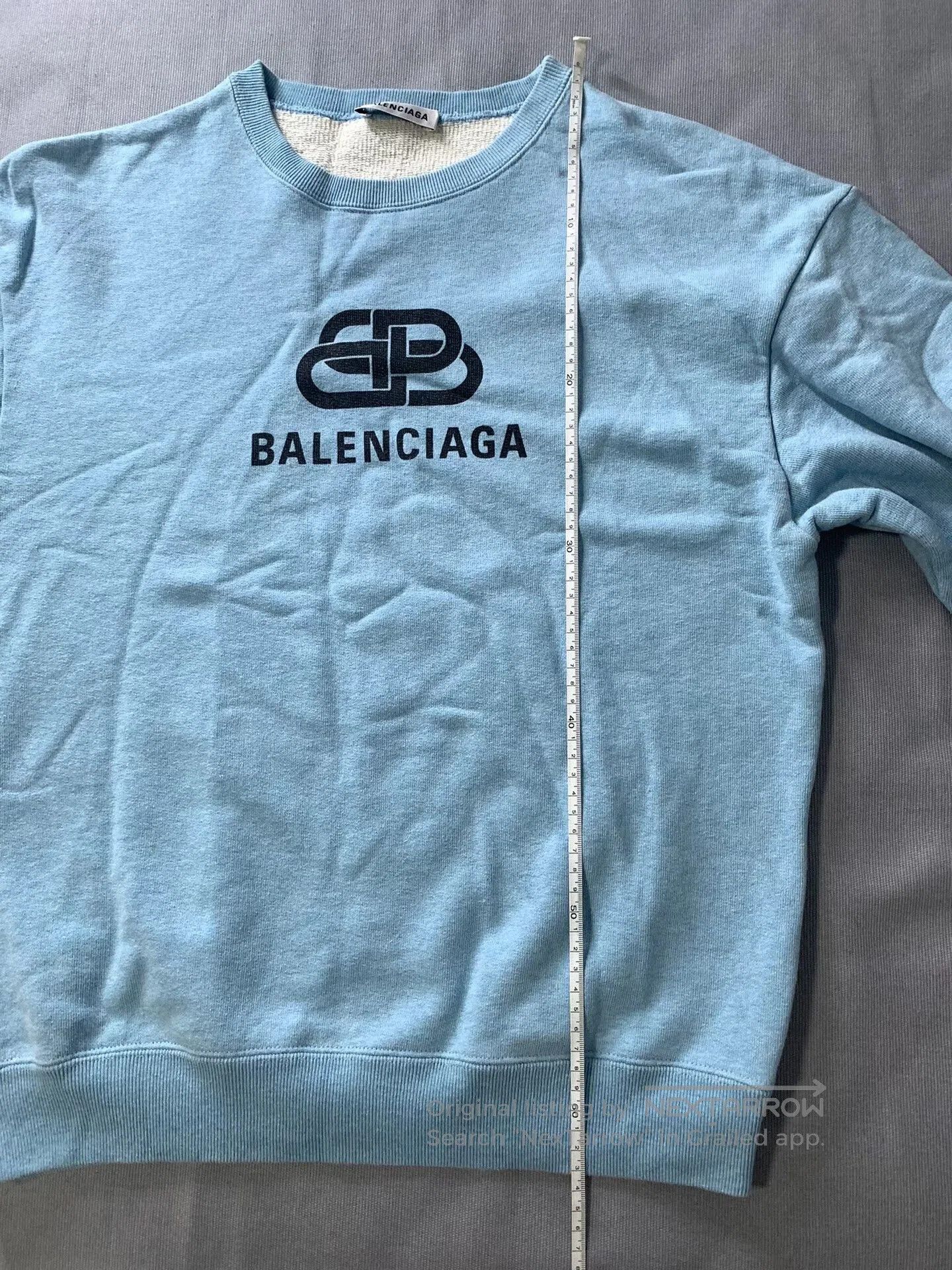 Balenciaga Balenciaga Lock Logo Blue Sweatshirt. Size S / US 4 / IT 40 - 8 Thumbnail