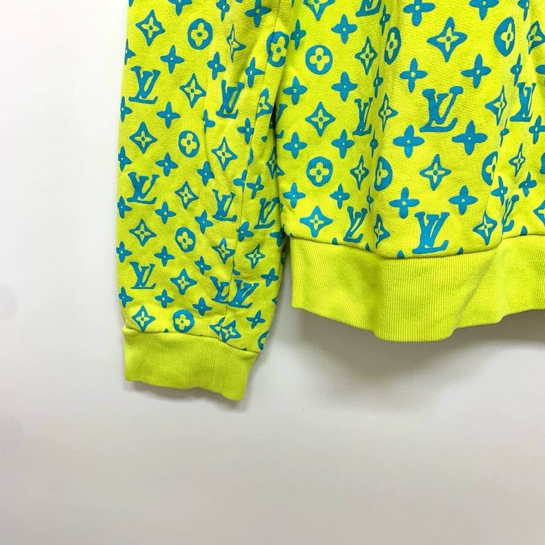 Louis Vuitton Louis Vuitton Fluorescent green printed sweatshirt Size US XXL / EU 58 / 5 - 5 Thumbnail