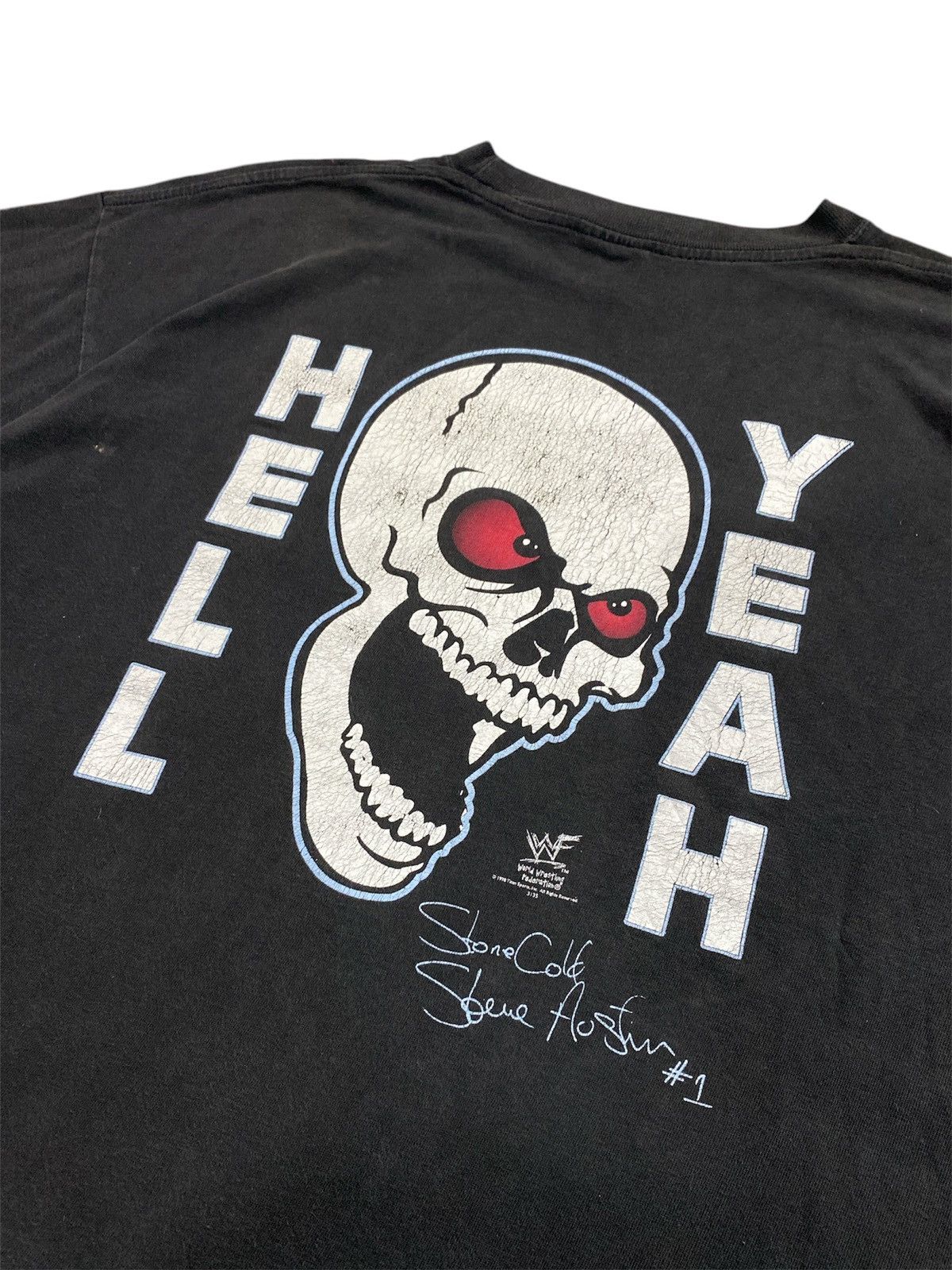Rap Tees × WWE × WWF Vintage 98 Stone Cold Steve Austin Hell Yeah World Champions Size US XL / EU 56 / 4 - 5 Thumbnail