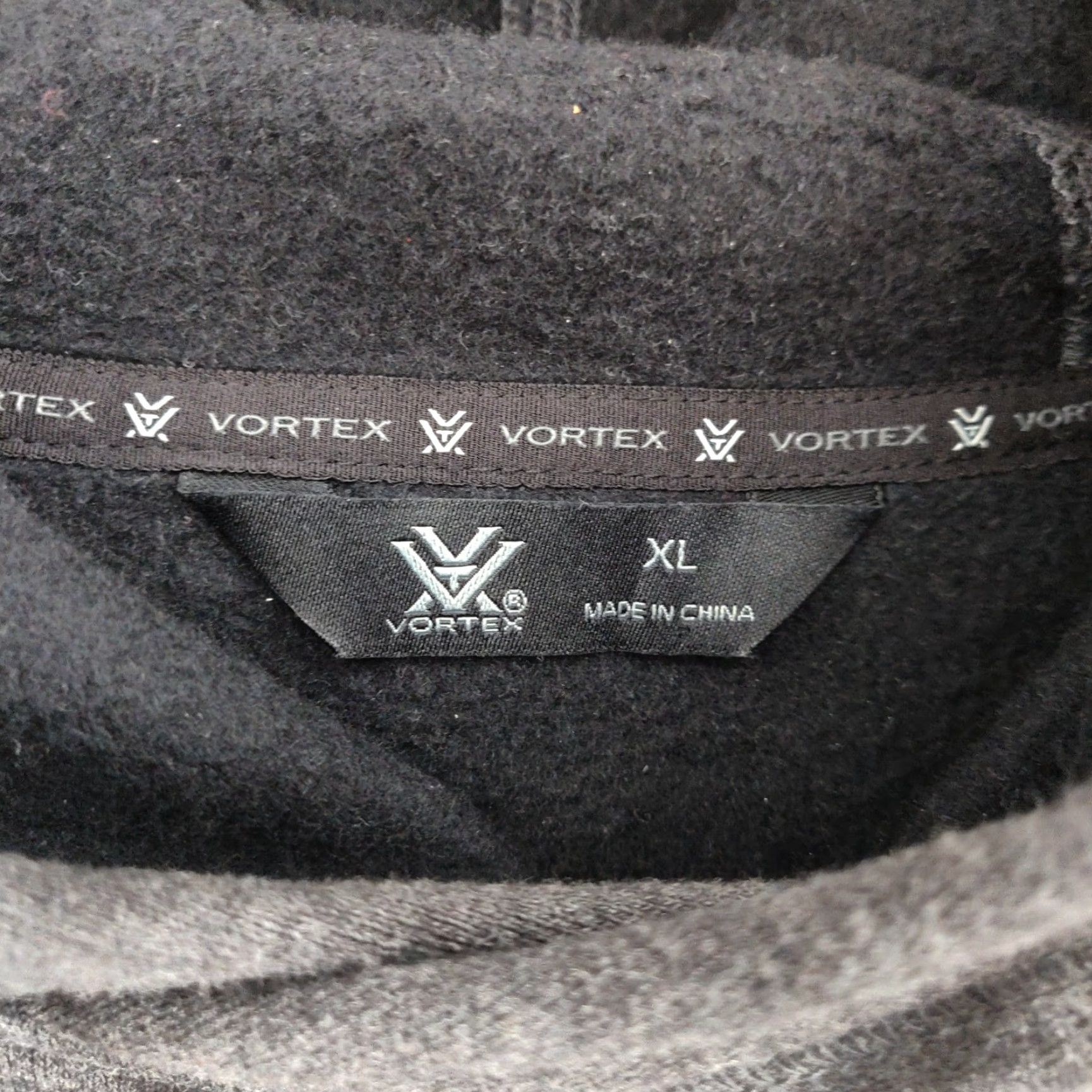 Vintage Vortex Hoodie Mens XL Gray Pullover Sweatshirt Hooded Pockets Regular Logo Army Outdoor Sports Winter Fall Size US XL / EU 56 / 4 - 6 Thumbnail