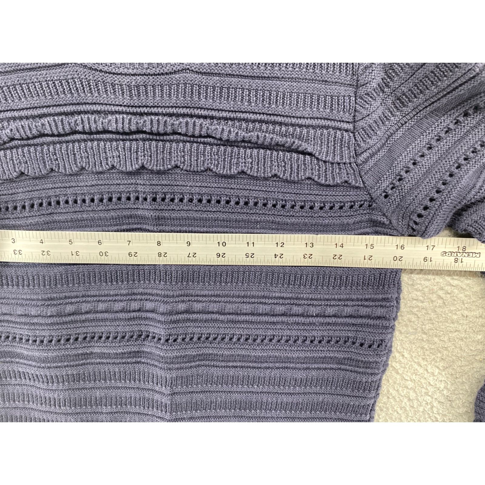 Banana Republic BANANA REPUBLIC Women's Blue Rayon Blend Pullover Knit Sweater M Size Crew Neck Pullover Womens Sweater Size M / US 6-8 / IT 42-44 - 5 Thumbnail