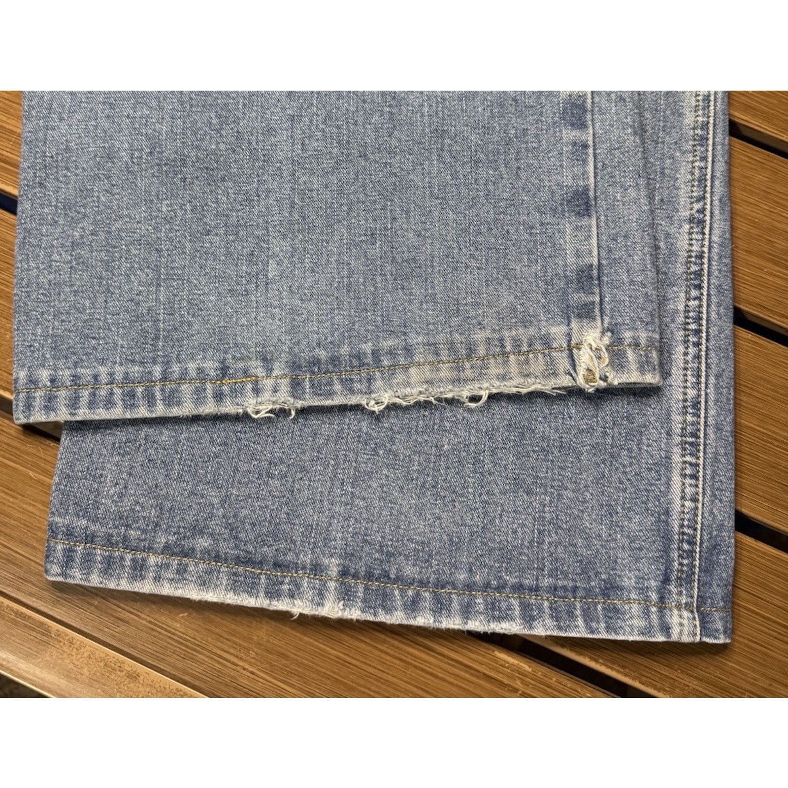 Todd Oldham Y2k BAGGY Fit Jeans Mens Todd Oldham 35x28 Wide Leg Type Size US 35 - 10 Thumbnail