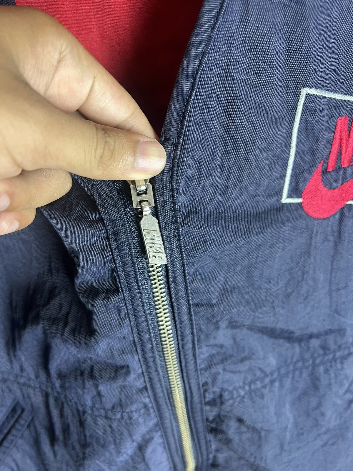 Nike × Vintage Vintage 90an Nike Air Just Do It Reversible Vest Size US L / EU 52-54 / 3 - 3 Thumbnail