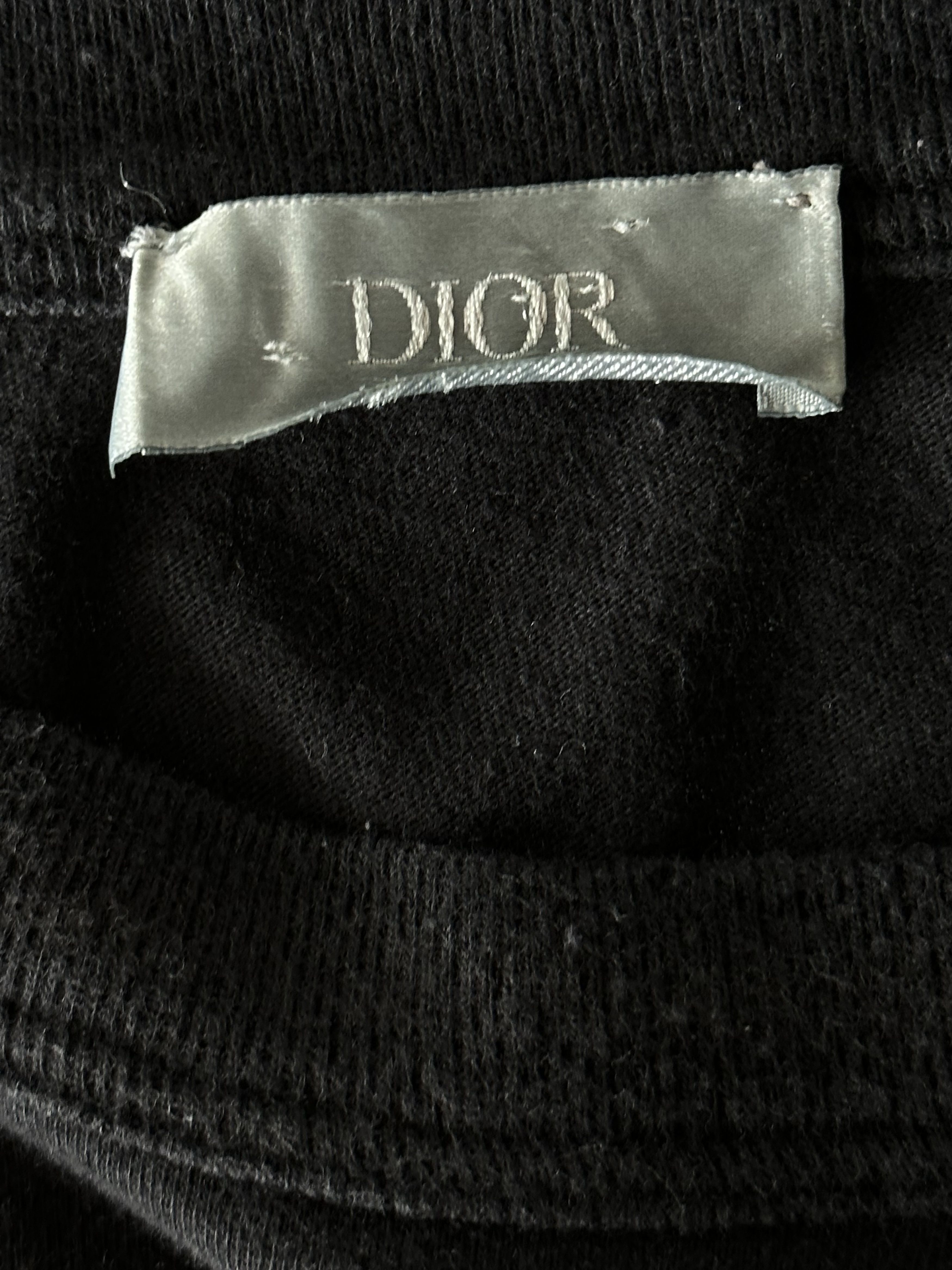 Dior × ERL Dior ERL Black Embroidered Logo T-Shirt Size US XXL / EU 58 / 5 - 3 Thumbnail
