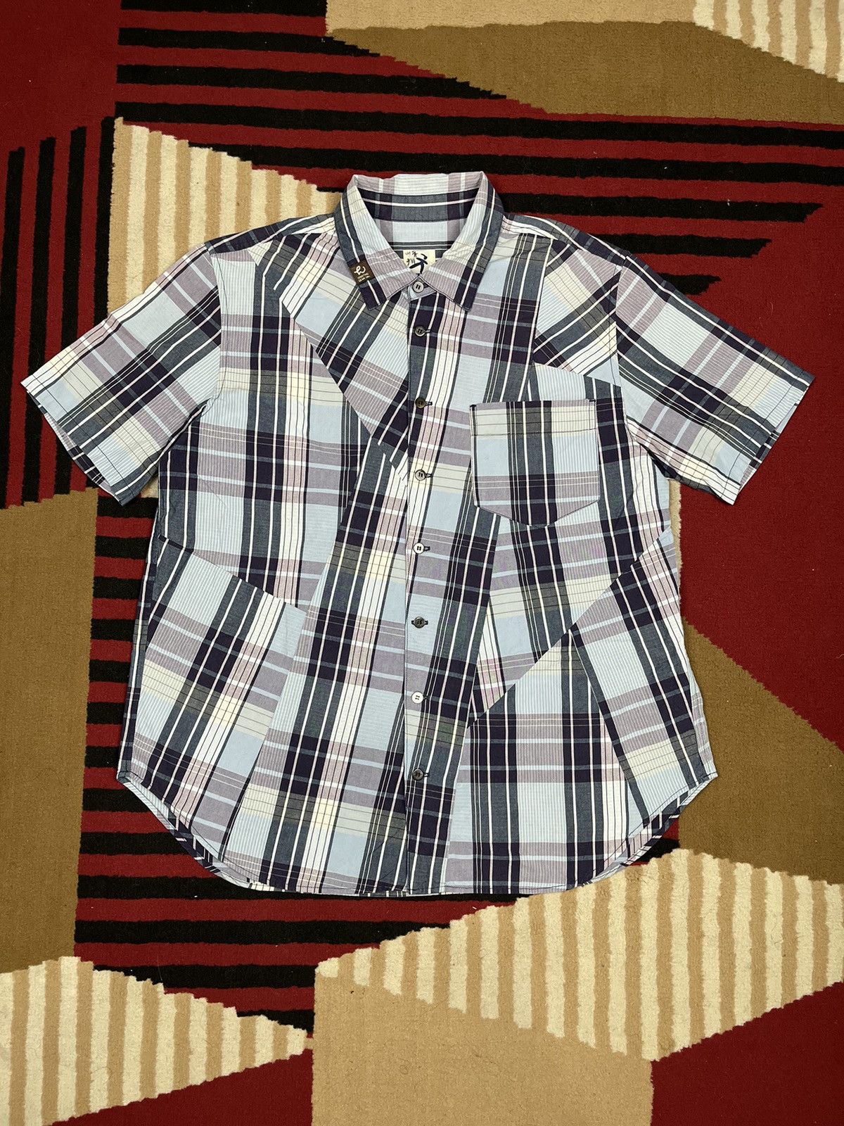 hai sporting gear issey miyake 斜めボタンシャツ Hai Sporting Gear