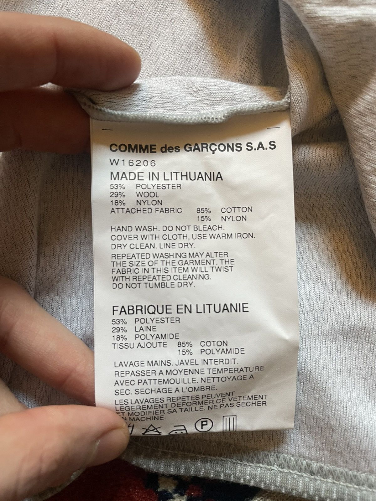 Comme des Garcons SHIRT Deconstructed sports top with knitted socks sleeves Size US L / EU 52-54 / 3 - 6 Thumbnail