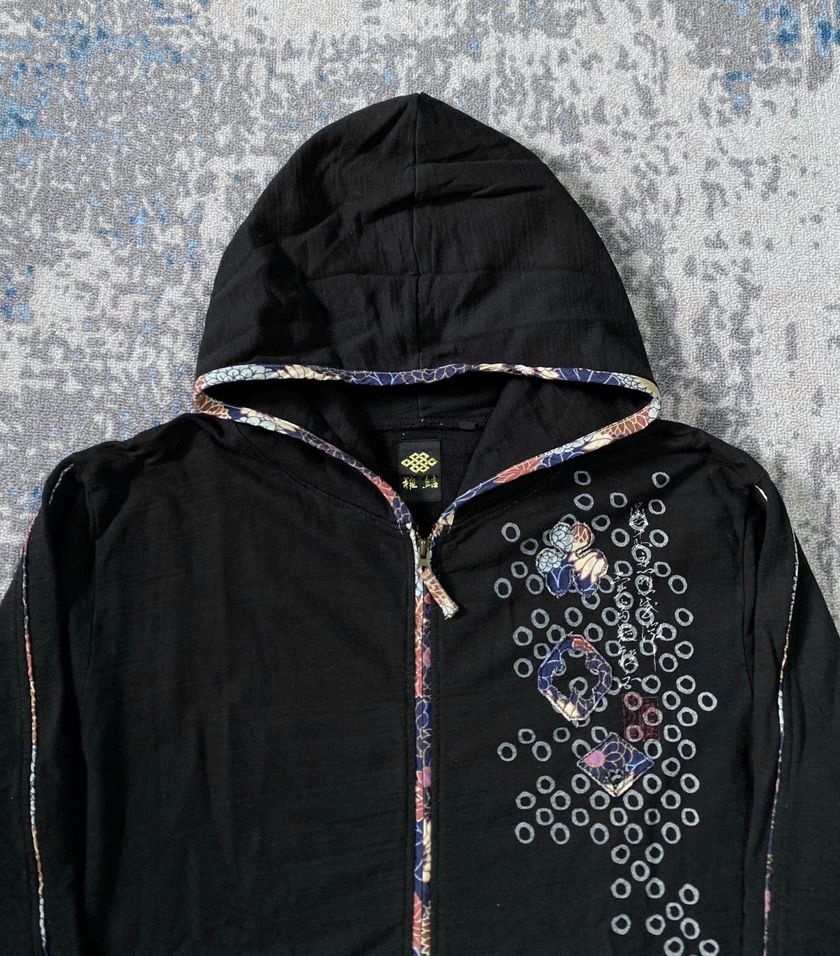 Vintage Japanes Sukajan Hoodie in Black, Men's (Size Xl) — image 3 of 6
