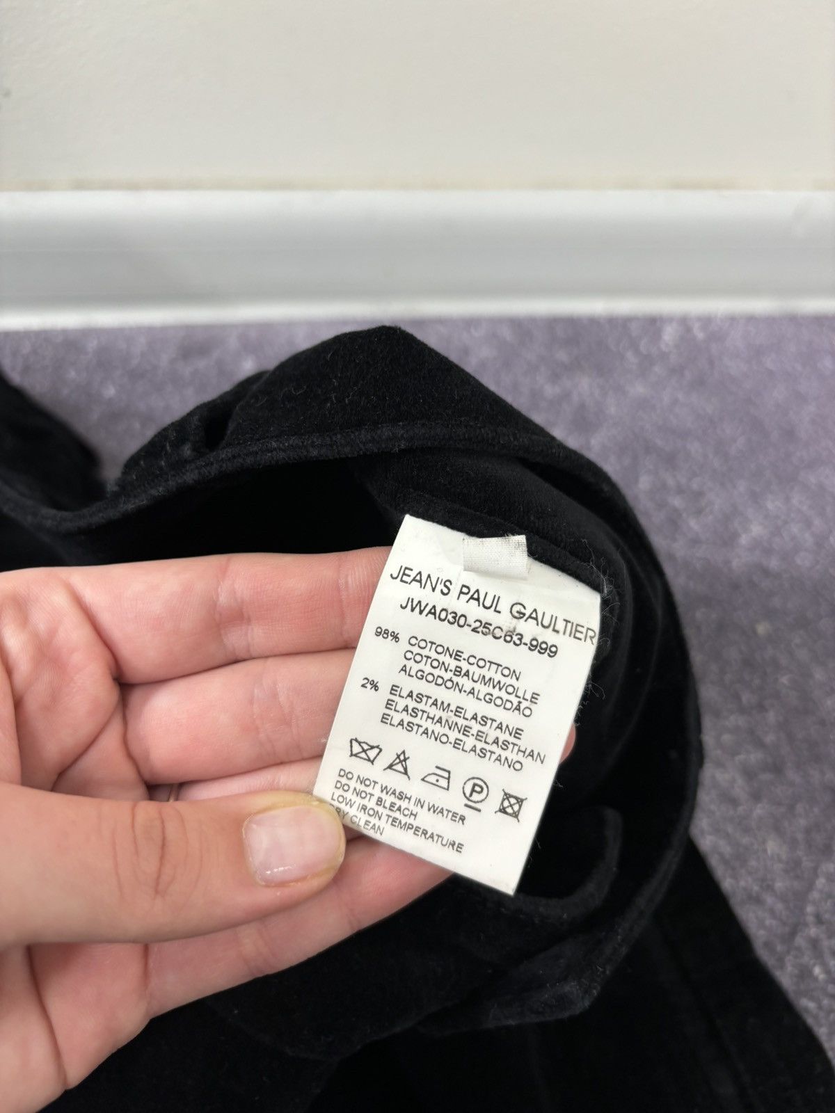 Jean Paul Gaultier Vintage Jean Paul Gaultier Women’s Velvet Rare Black Pants Size 30" / US 8 / IT 44 - 11 Thumbnail