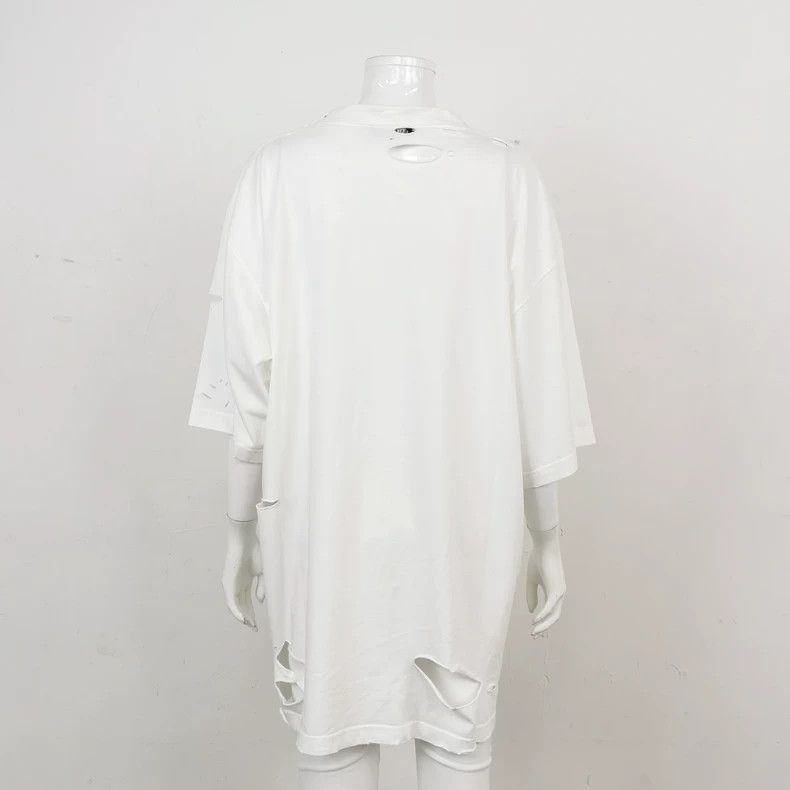Balenciaga Balenciaga Cotton Plain Letter Logo Crewneck T-Shirt M Siz Size US M / EU 48-50 / 2 - 2 Thumbnail
