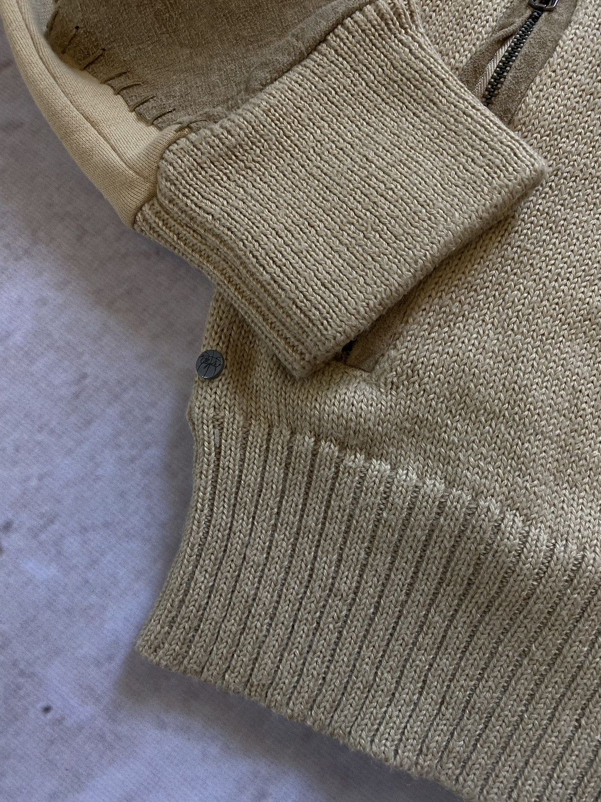 Puma × Vintage Puma Clyde Vintage Zip Sweater / Jacket with leather inserts Size US L / EU 52-54 / 3 - 6 Thumbnail