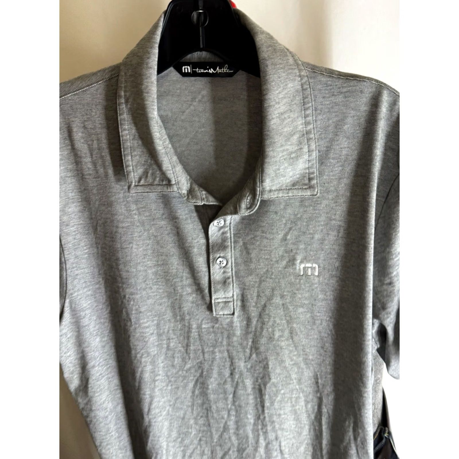 TravisMathew Travis Matthew Green Valley Ranch POLO SHIRT Large L Slim Mens Polo Shirt Slim Large Green Valley Ranch Mens Size US L / EU 52-54 / 3 - 3 Thumbnail
