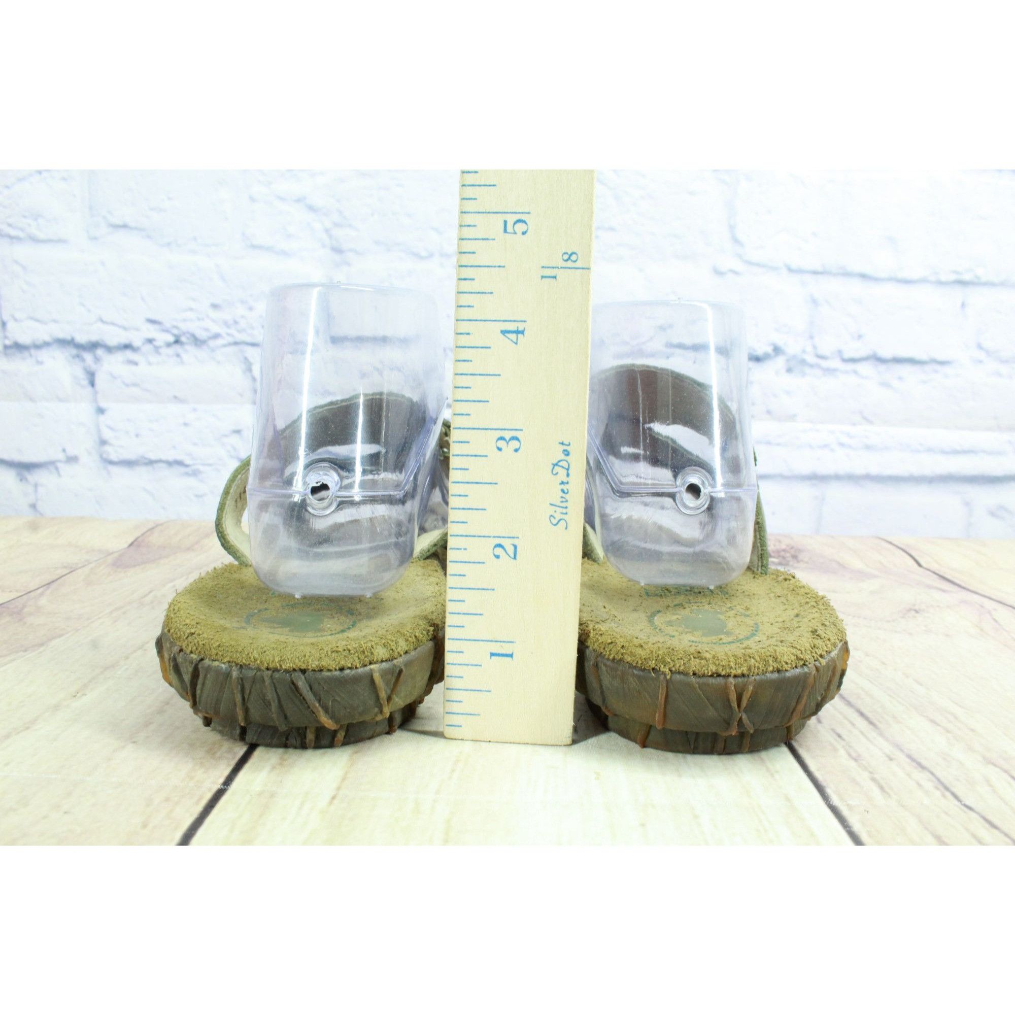 Other El Naturalista Green Leather Slip On Sandals Size US 8 / IT 38 - 6 Thumbnail