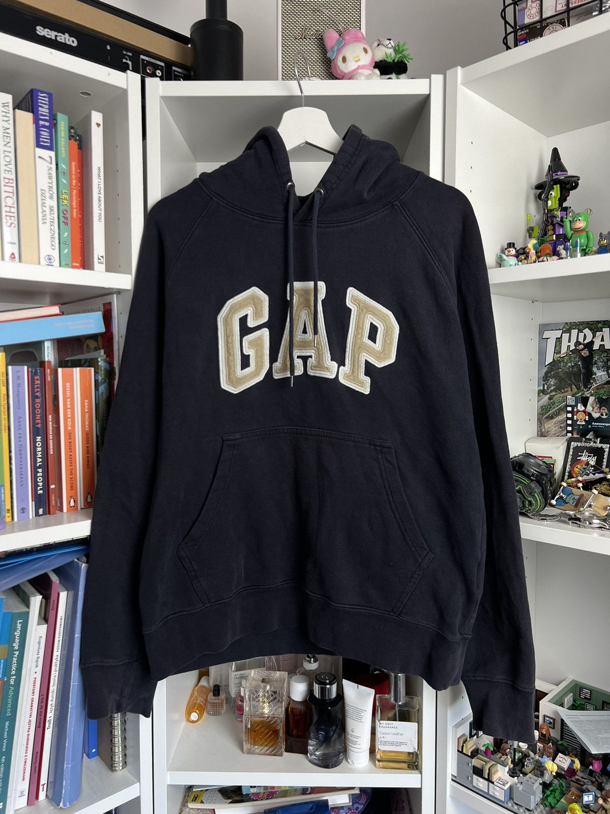 Gap × Vintage Vintage Y2K GAP big logo hoodie L casual boxy baggy 90s 00s Size US L / EU 52-54 / 3 - 1 Thumbnail