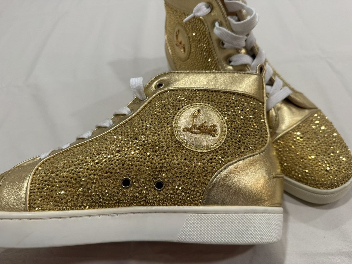 Christian Louboutin Louis Strass Flat Gold Size US 10 / EU 43 - 5 Thumbnail
