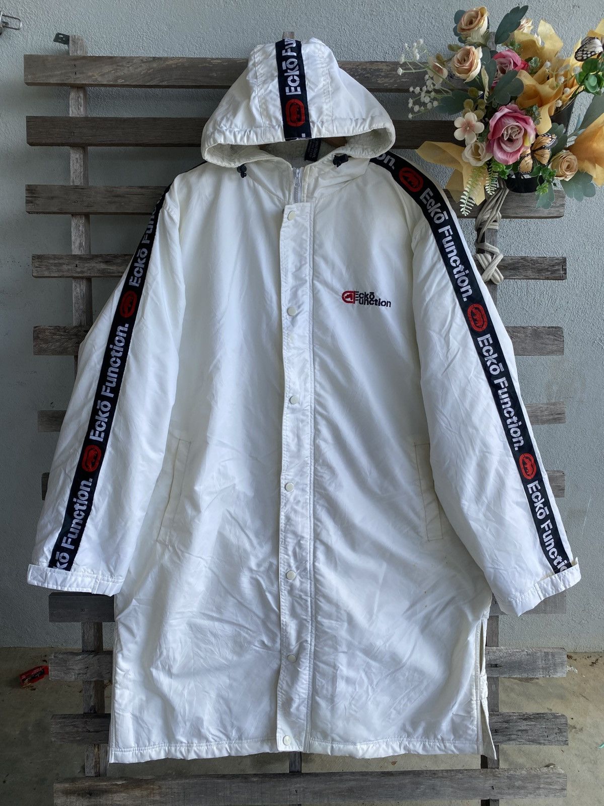 Ecko Unltd. 2000s Ecko Side Tape Coach Jacket - sherpa inner Size US L / EU 52-54 / 3 - 4 Thumbnail